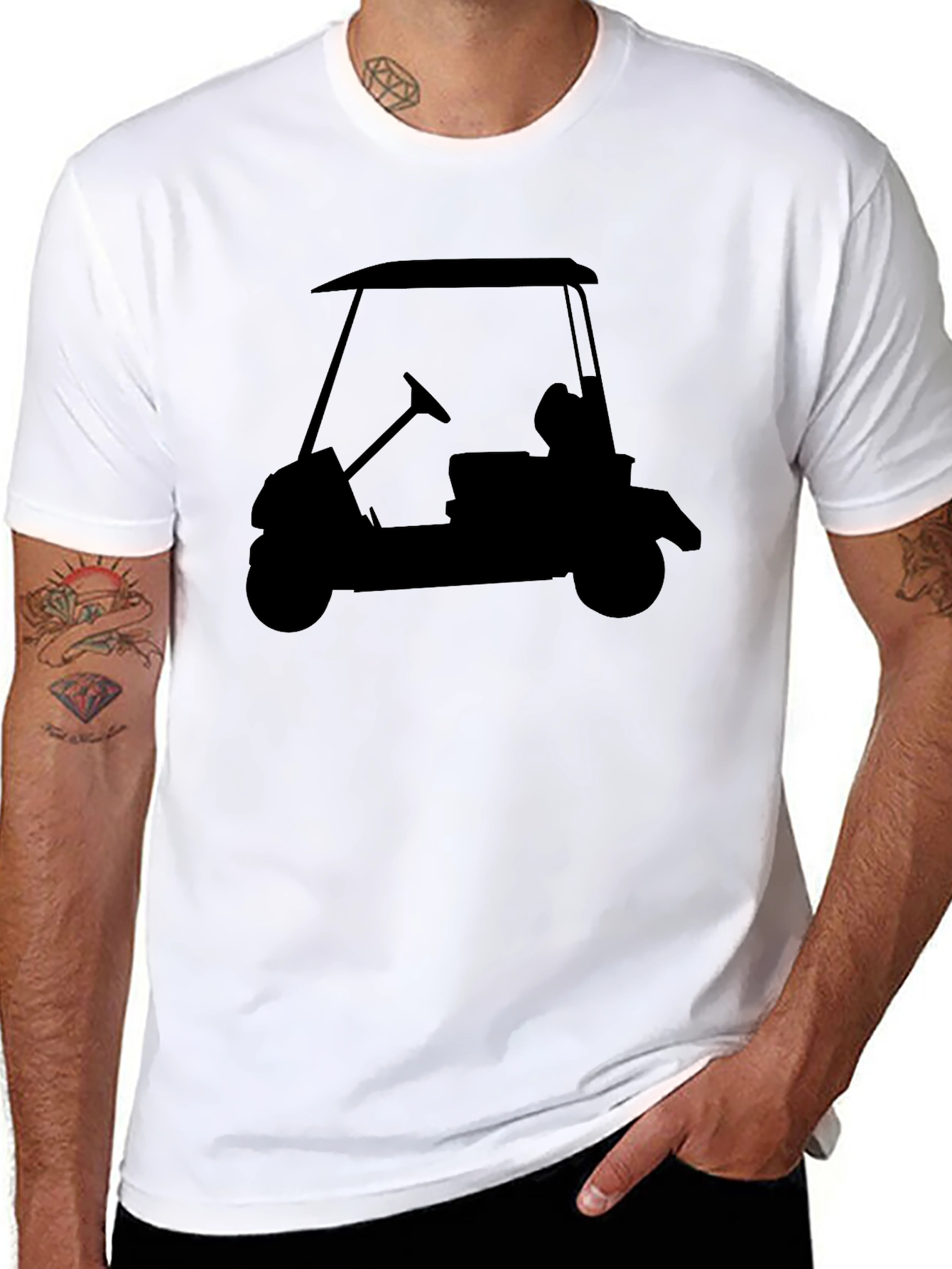 Golf Cart Silhouette T-Shirt - Classic Tee