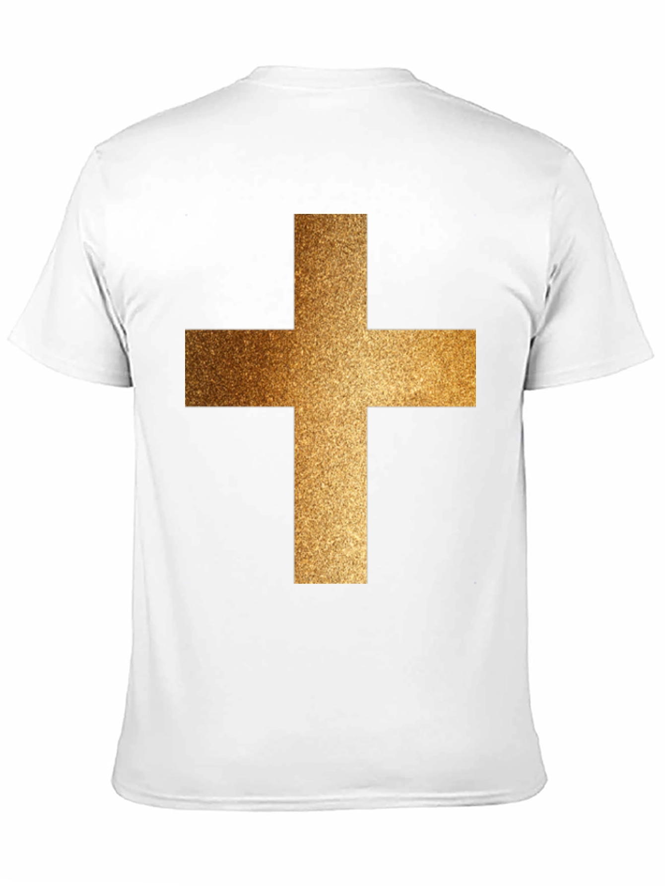 Golden Cross Graphic Black T-Shirt