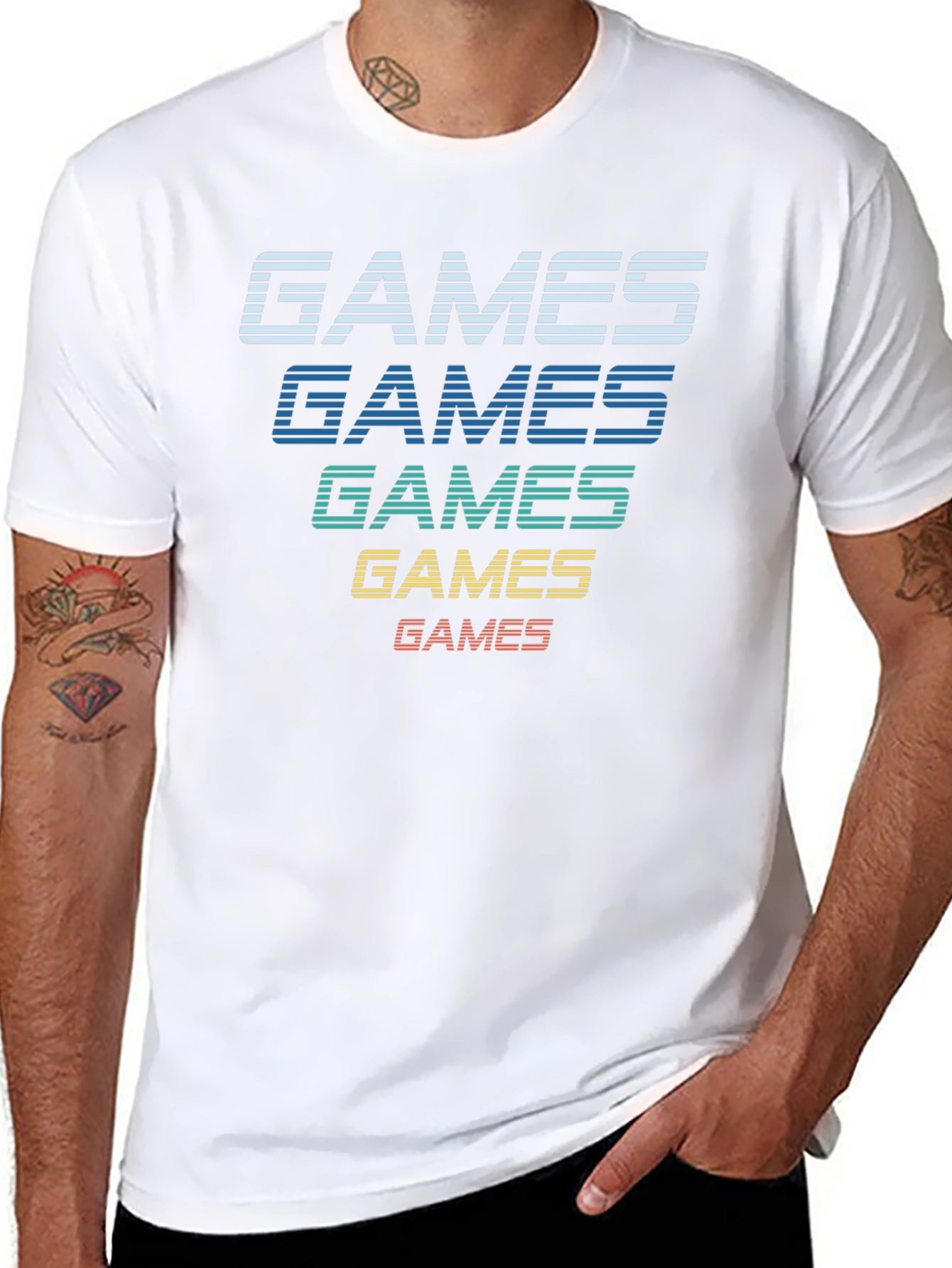 Retro Games Graphic Tee - Classic Gamer T-Shirt