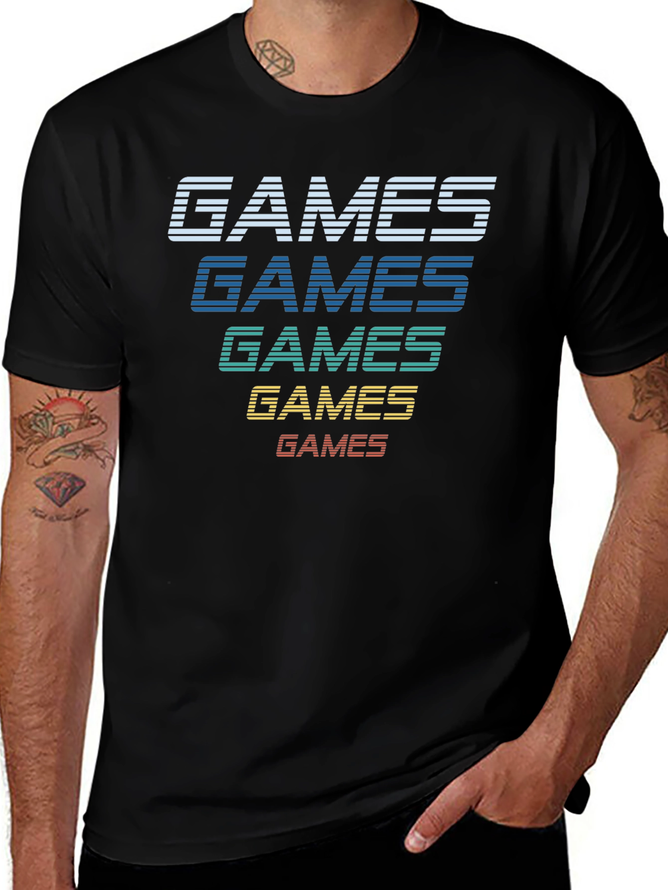 Retro Games Graphic Tee - Classic Gamer T-Shirt