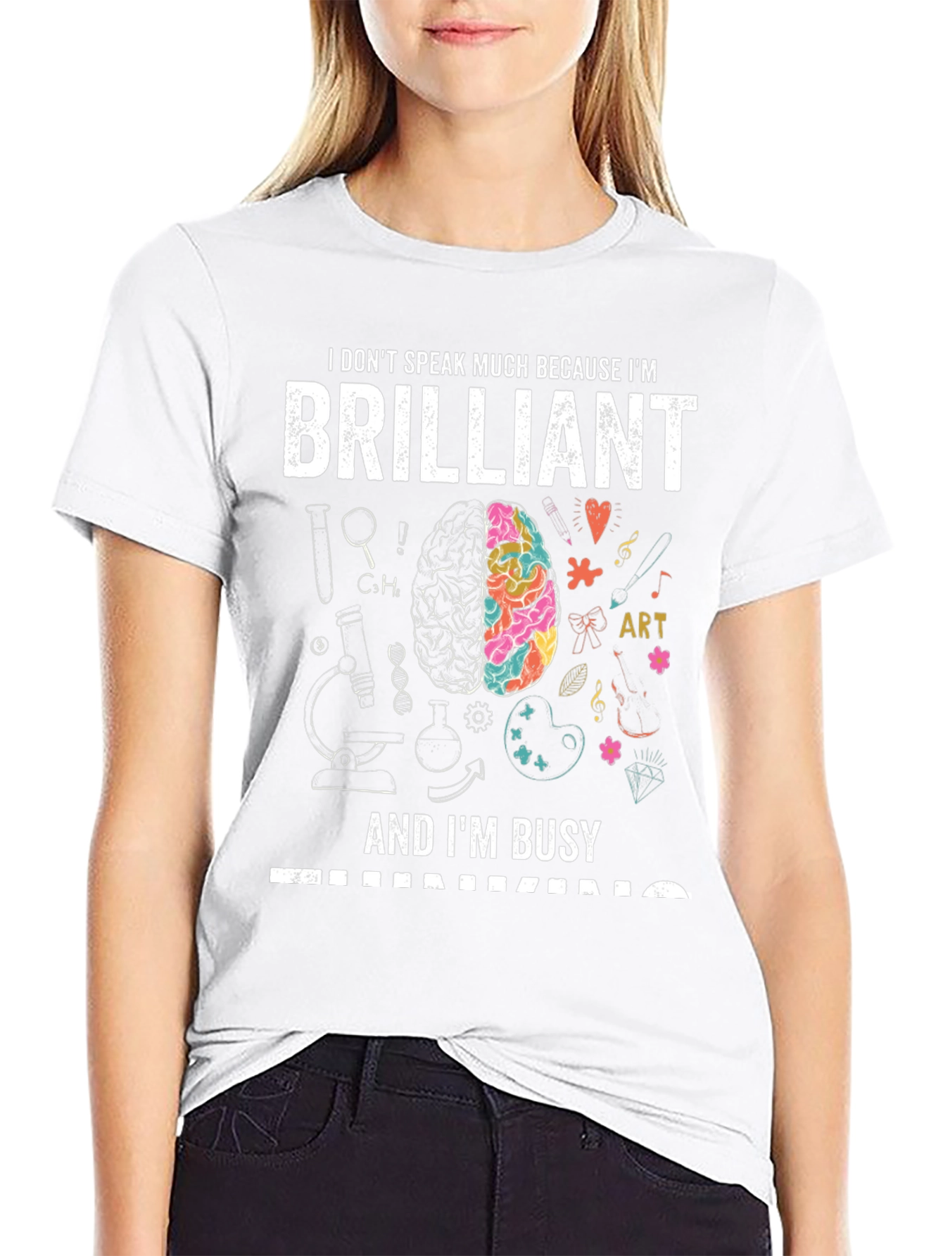 Brilliant and Busy T-Shirt - Smart Gift Idea!
