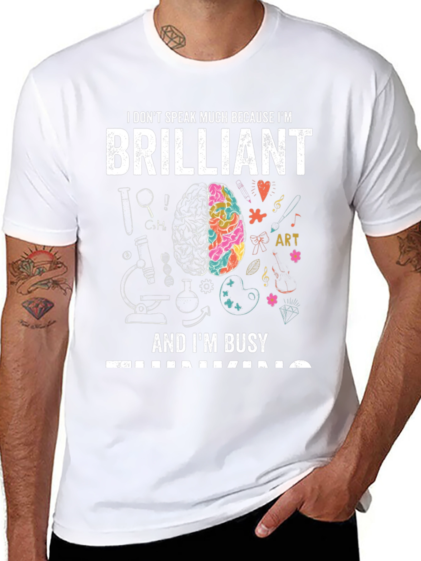 Brilliant and Busy T-Shirt - Smart Gift Idea!