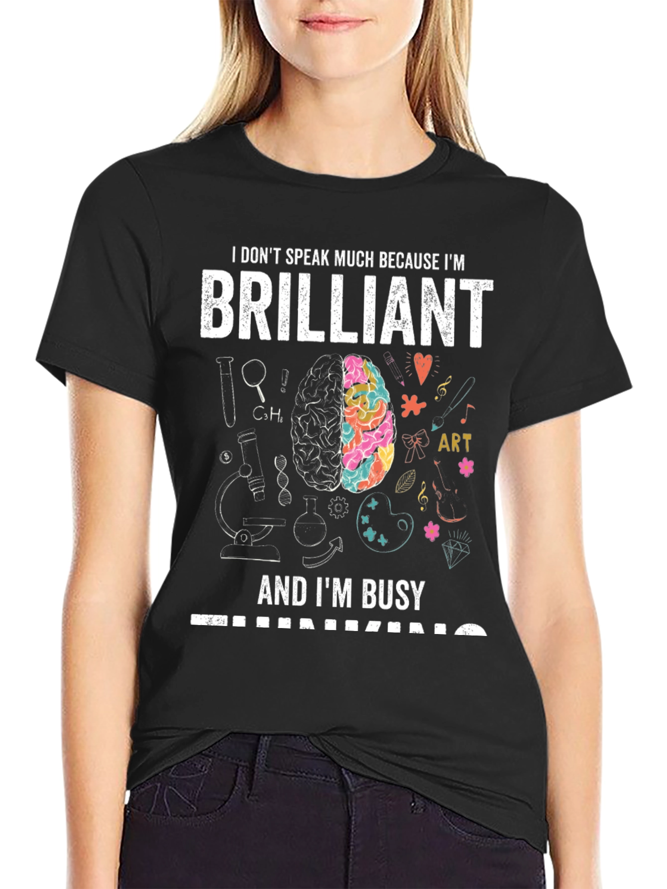 Brilliant and Busy T-Shirt - Smart Gift Idea!