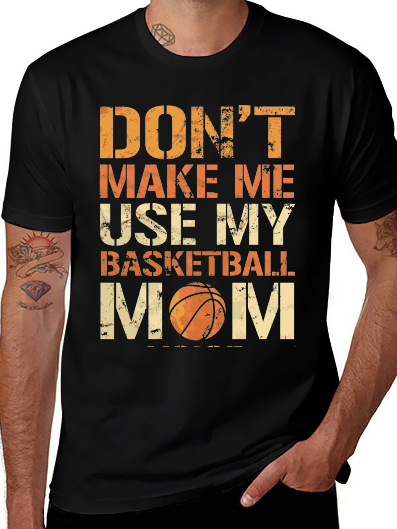 Dont Make Me Use My Basketball Mom Graphic Tee