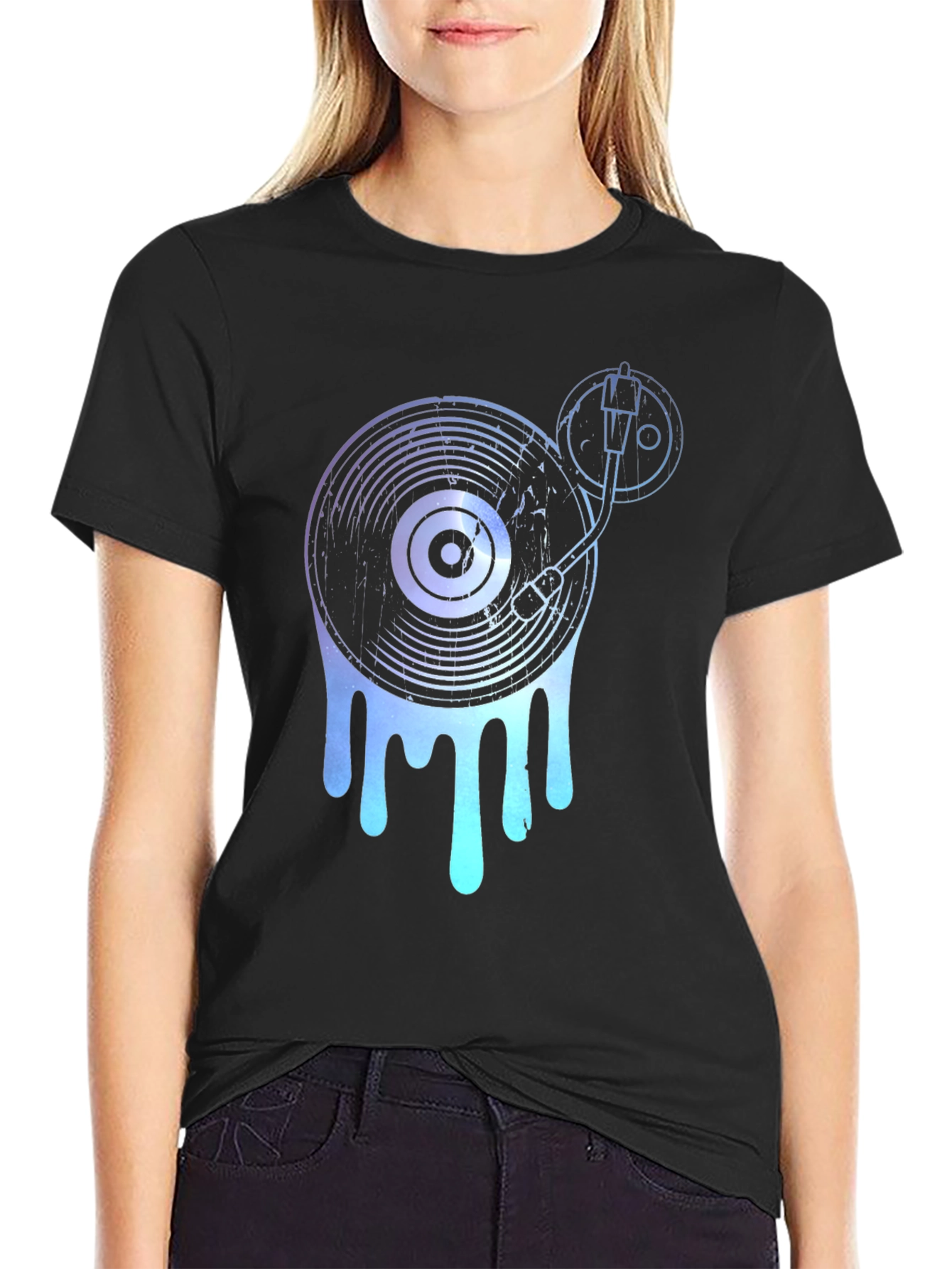 Dripping Turntable Graphic T-Shirt