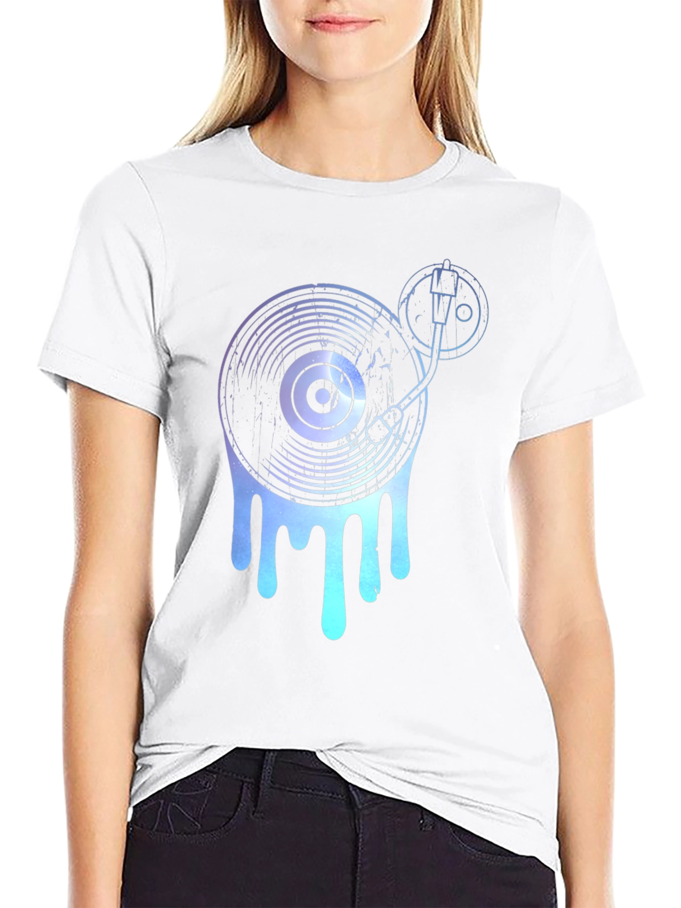 Dripping Turntable Graphic T-Shirt