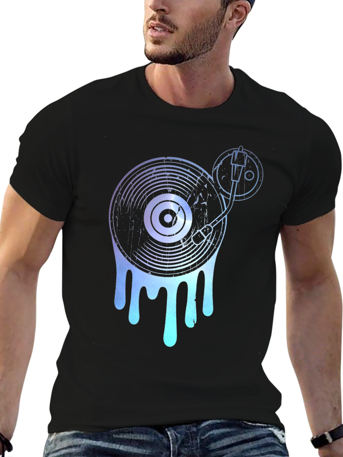 Dripping Turntable Graphic T-Shirt