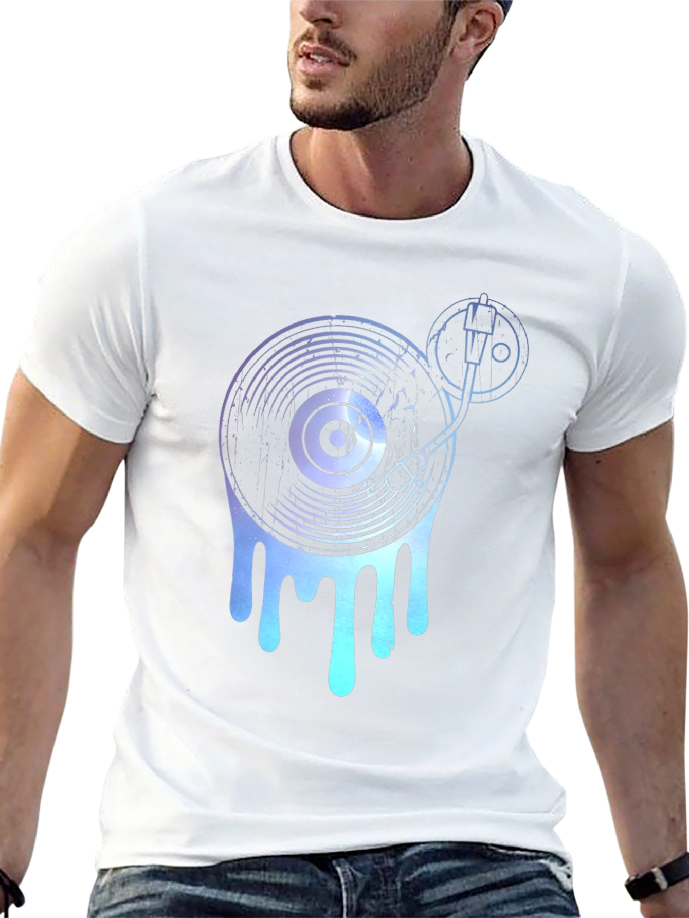 Dripping Turntable Graphic T-Shirt