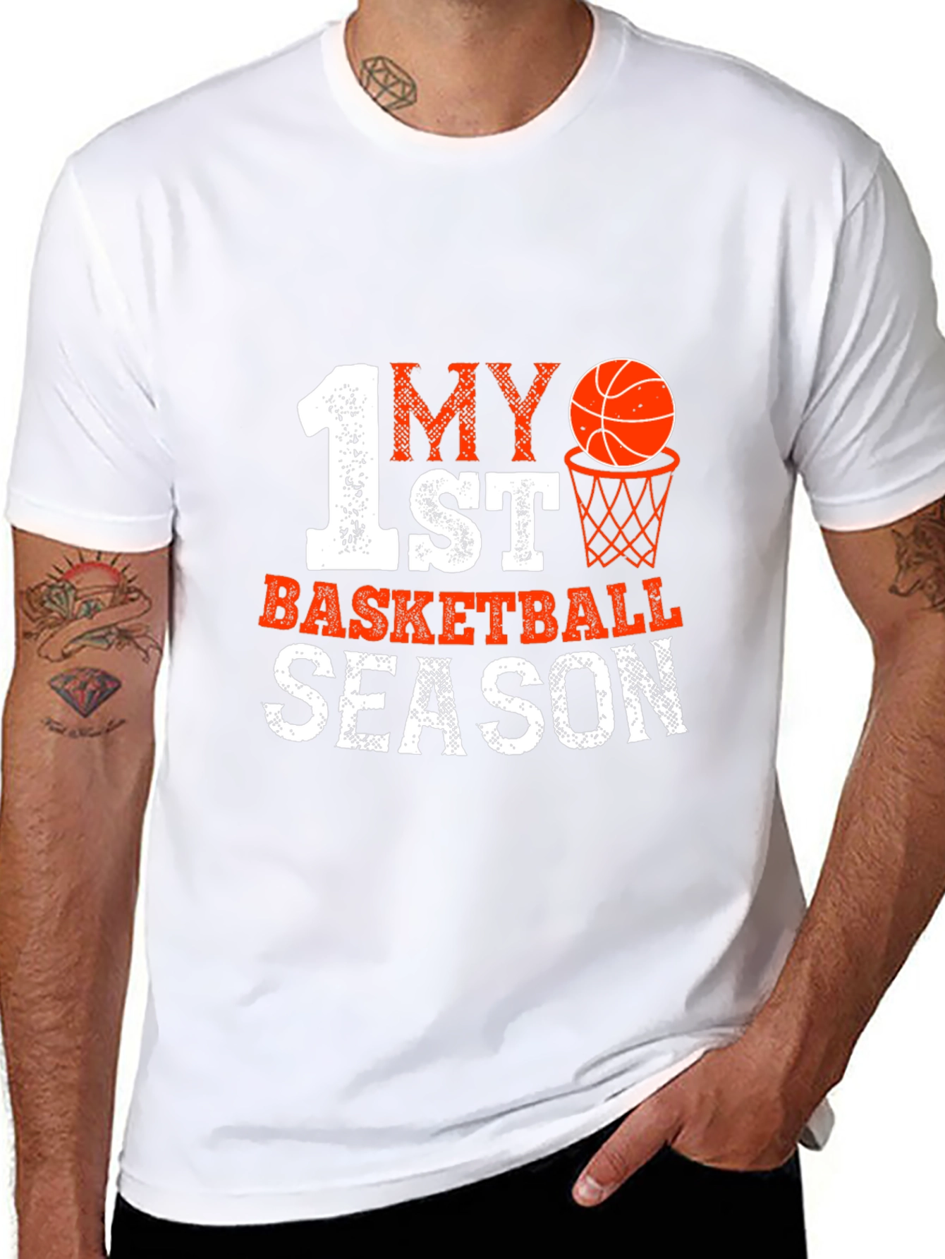 My 1st Basketball Season Black T-Shirt