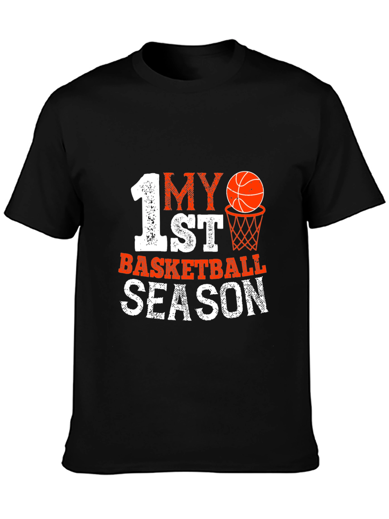 My 1st Basketball Season Black T-Shirt