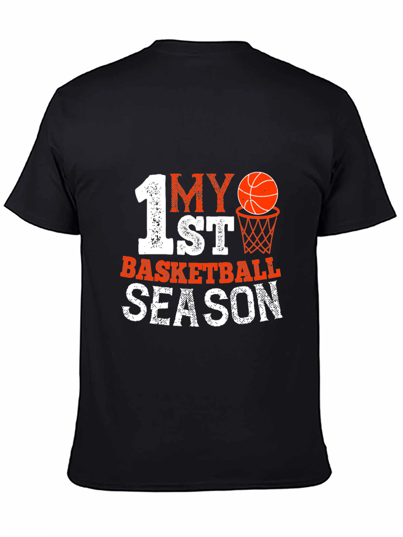 My 1st Basketball Season Black T-Shirt