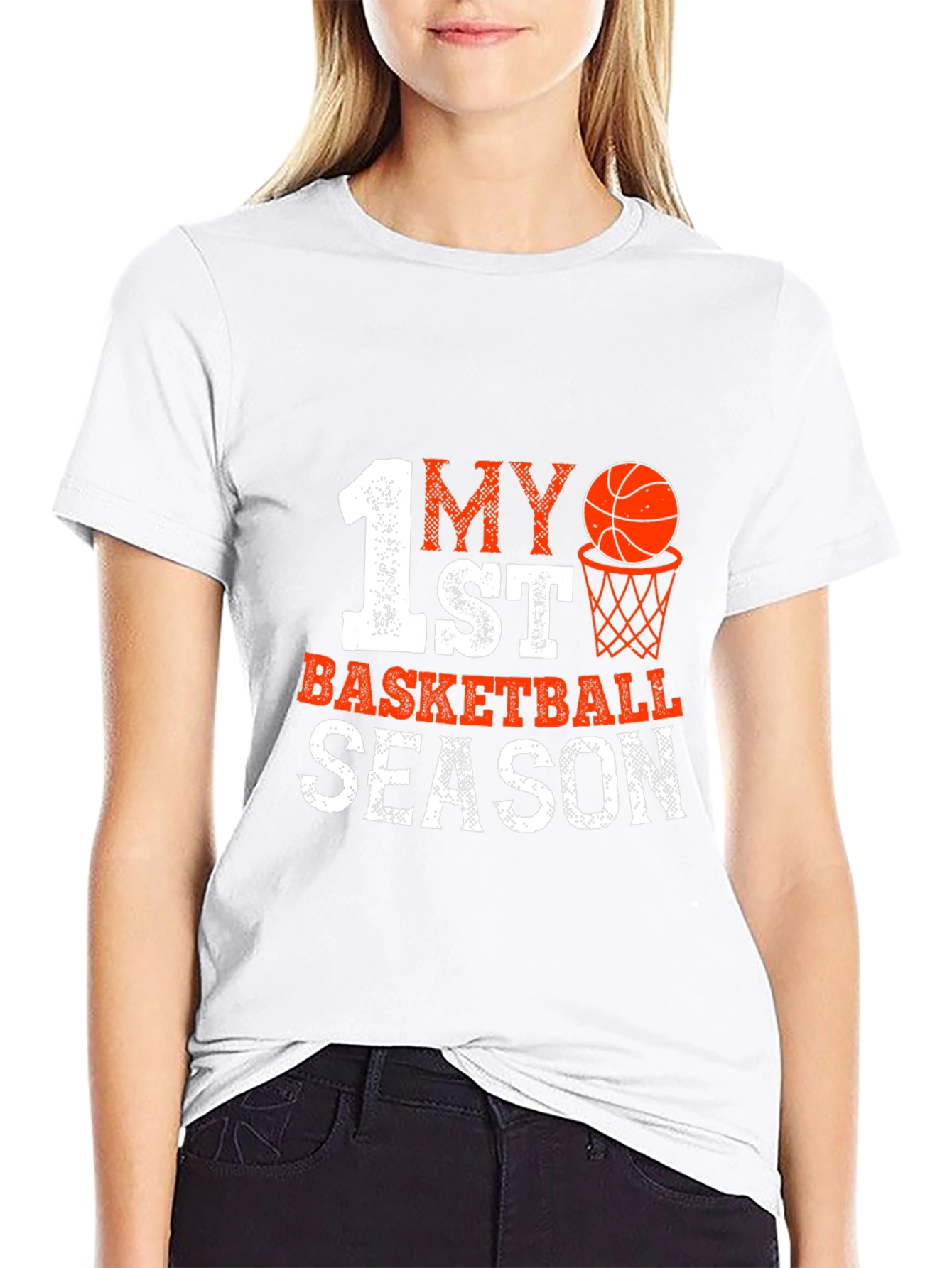 My 1st Basketball Season Black T-Shirt