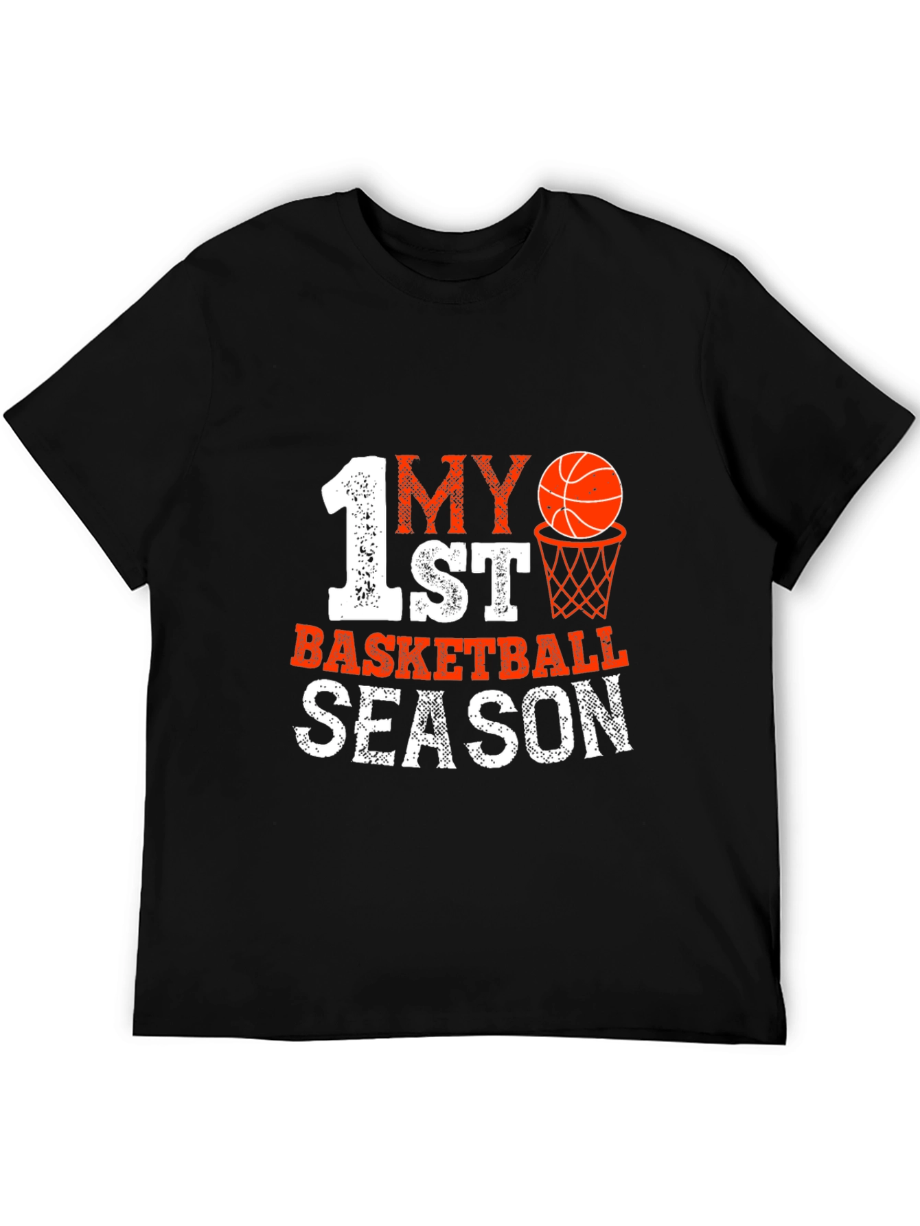 My 1st Basketball Season Black T-Shirt