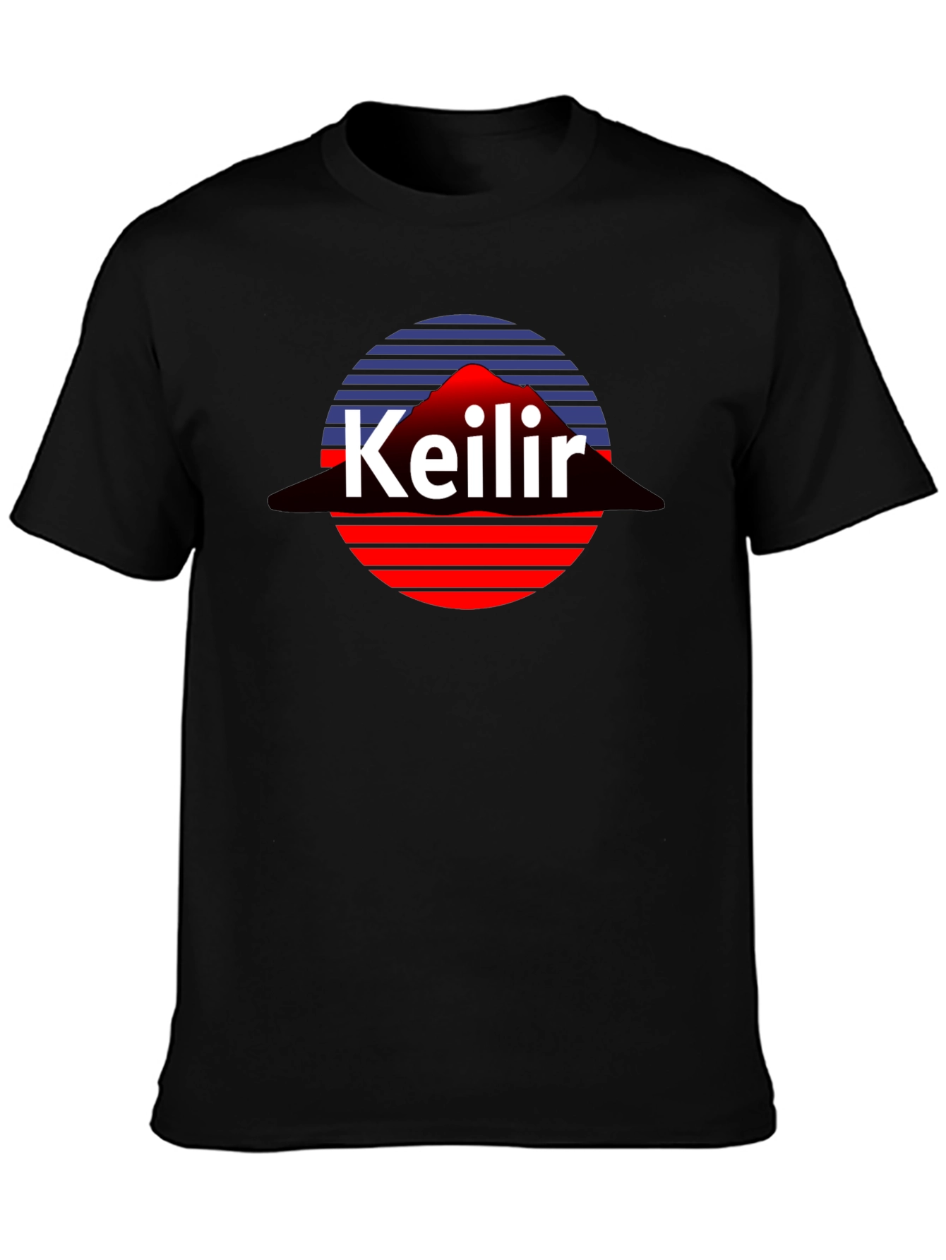 Keilir Retro Tee - Icelandic Mountain Graphic T-Shirt