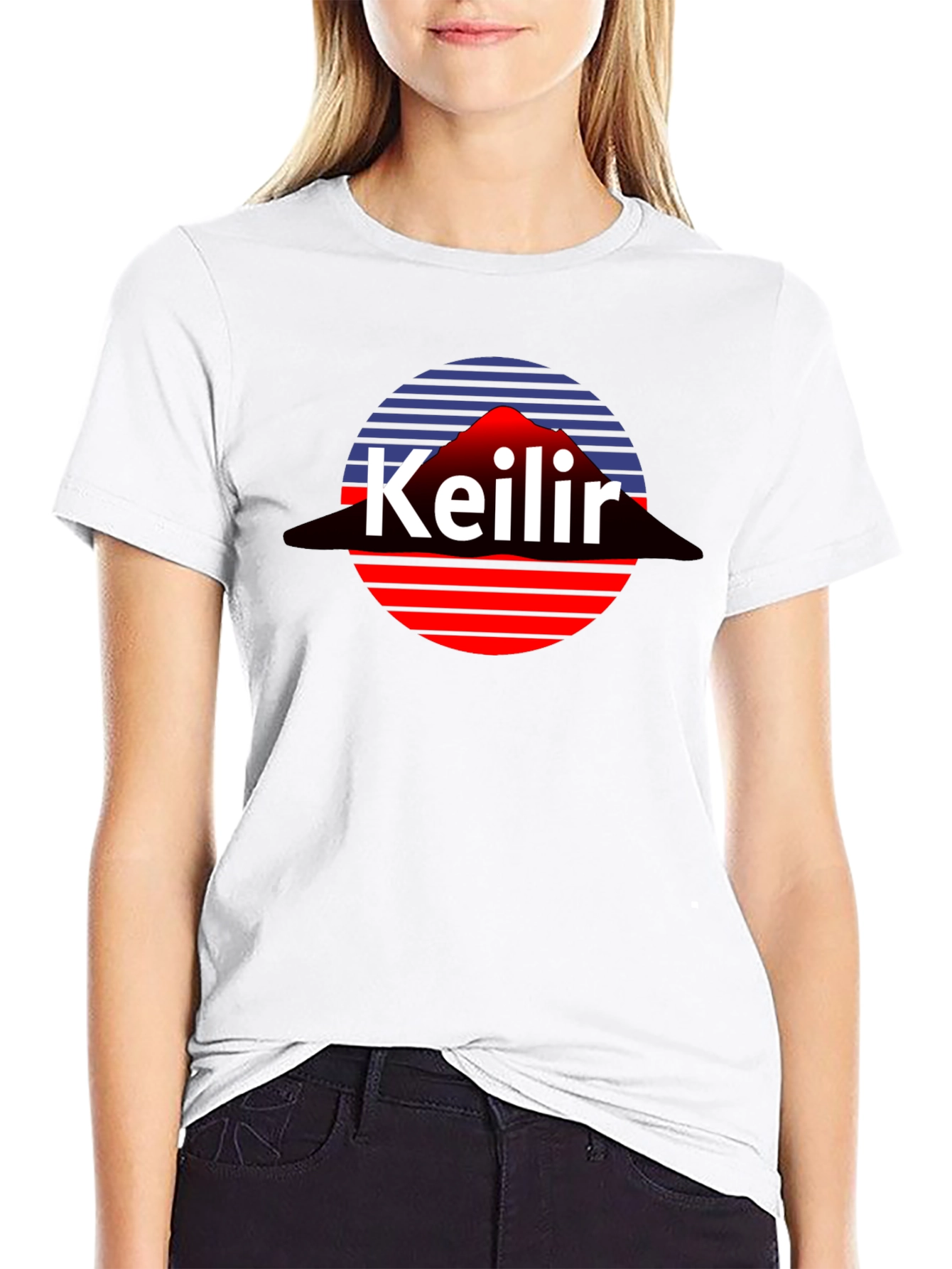 Keilir Retro Tee - Icelandic Mountain Graphic T-Shirt