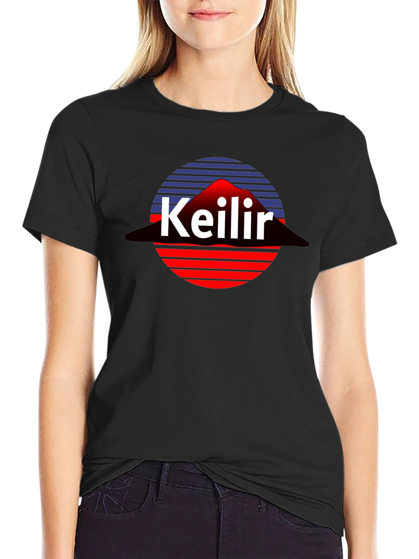 Keilir Retro Tee - Icelandic Mountain Graphic T-Shirt