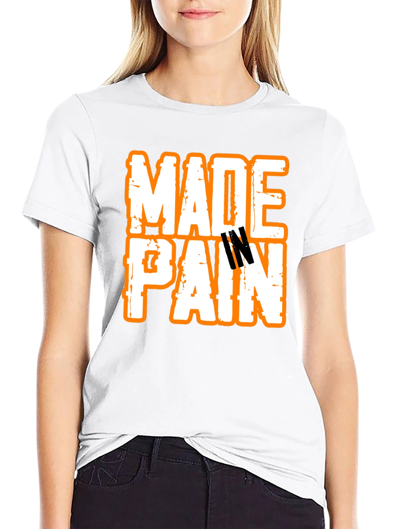Made In Pain Black Graphic T-Shirt
