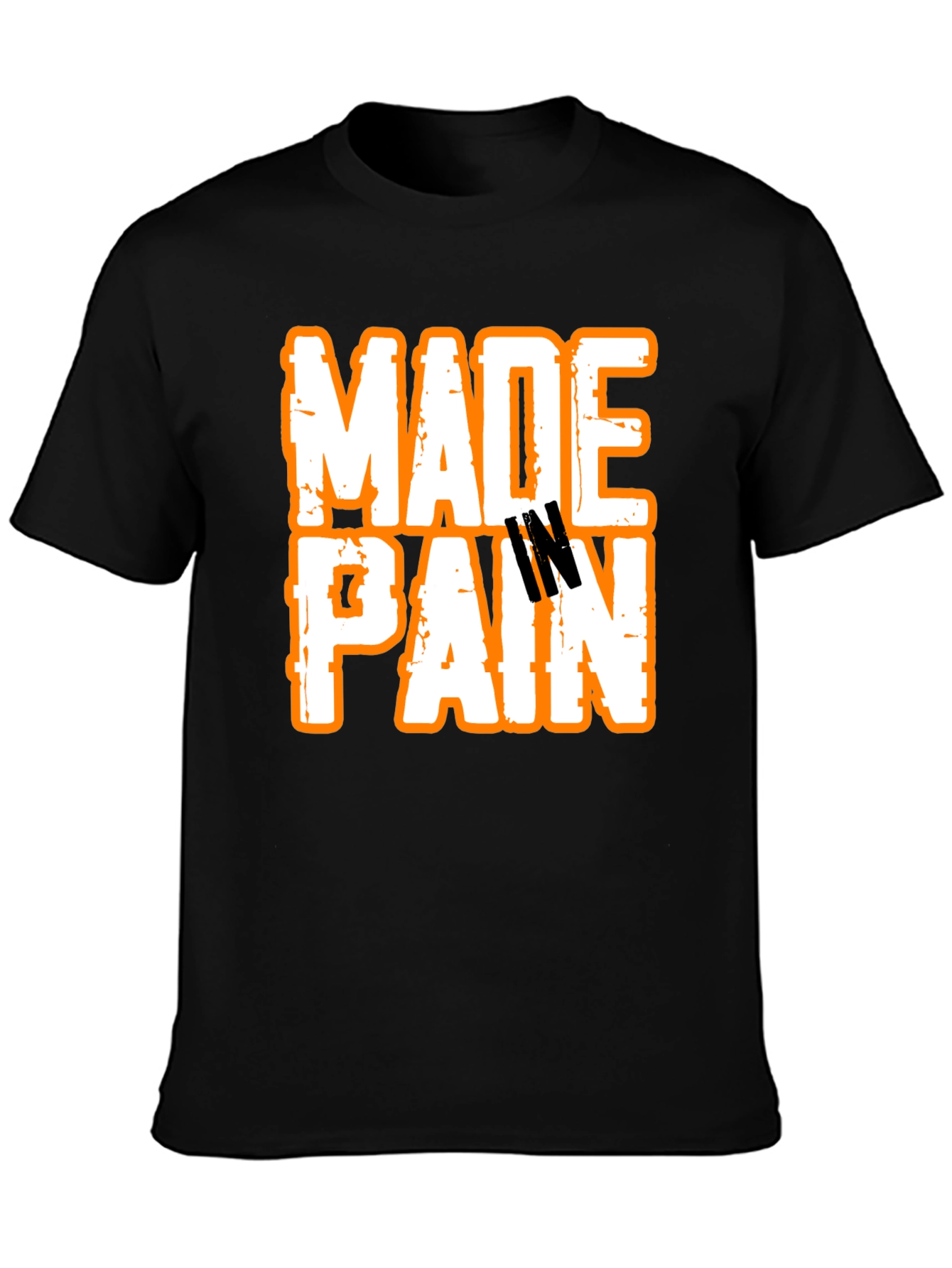 Made In Pain Black Graphic T-Shirt