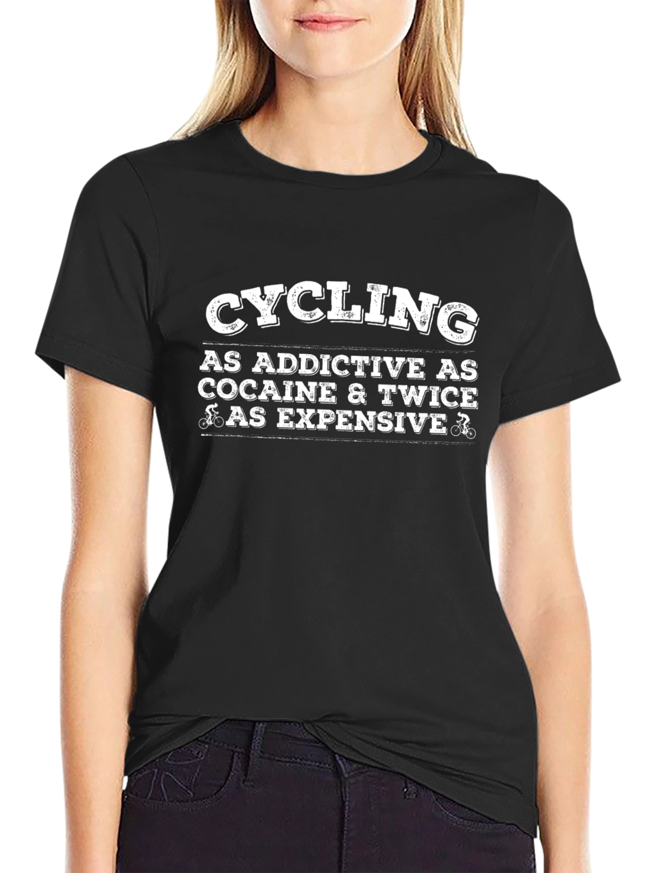 Cycling Addictive Funny Graphic T-Shirt