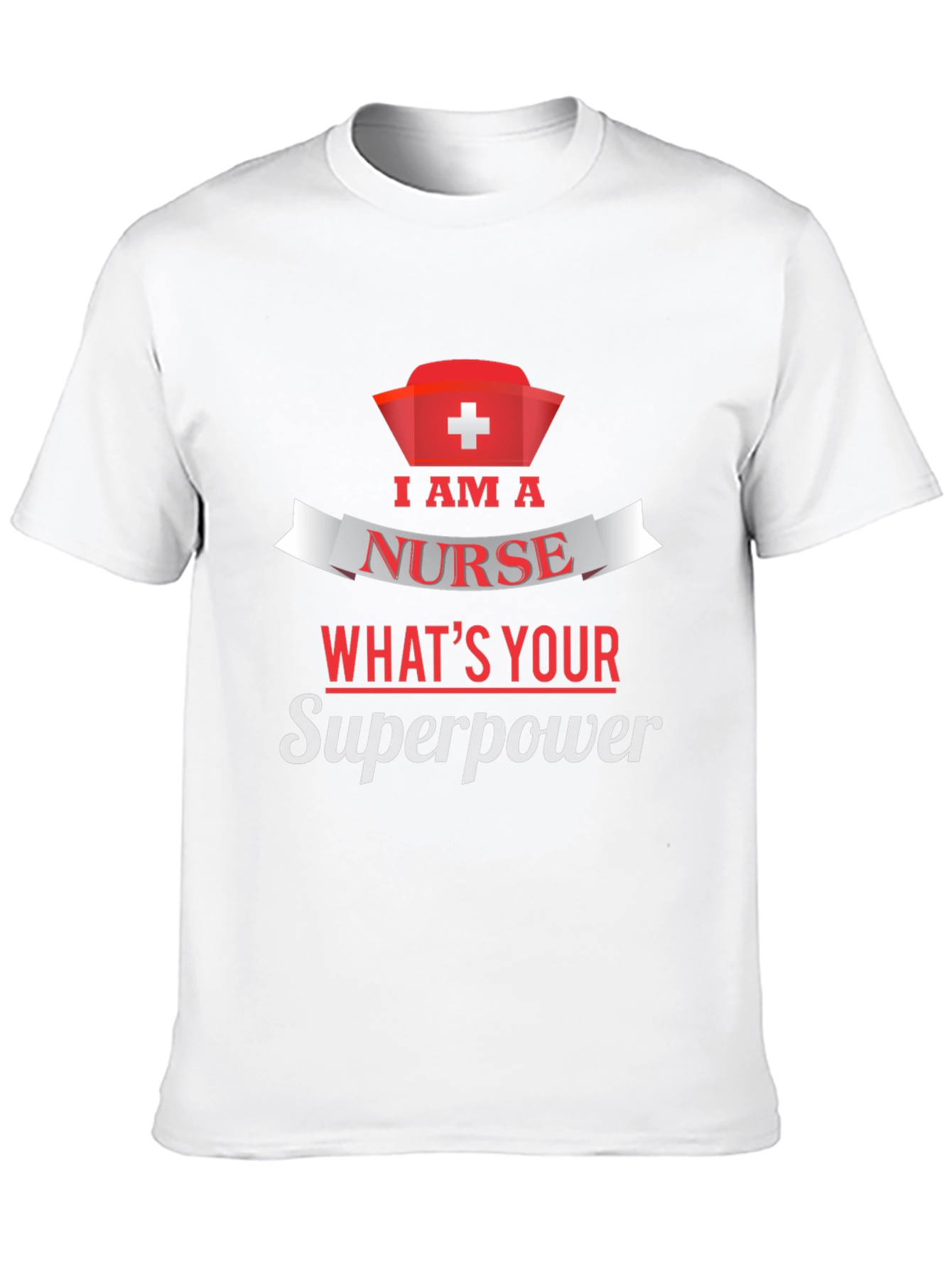 Nurse Superpower T-Shirt - Black Cotton Tee
