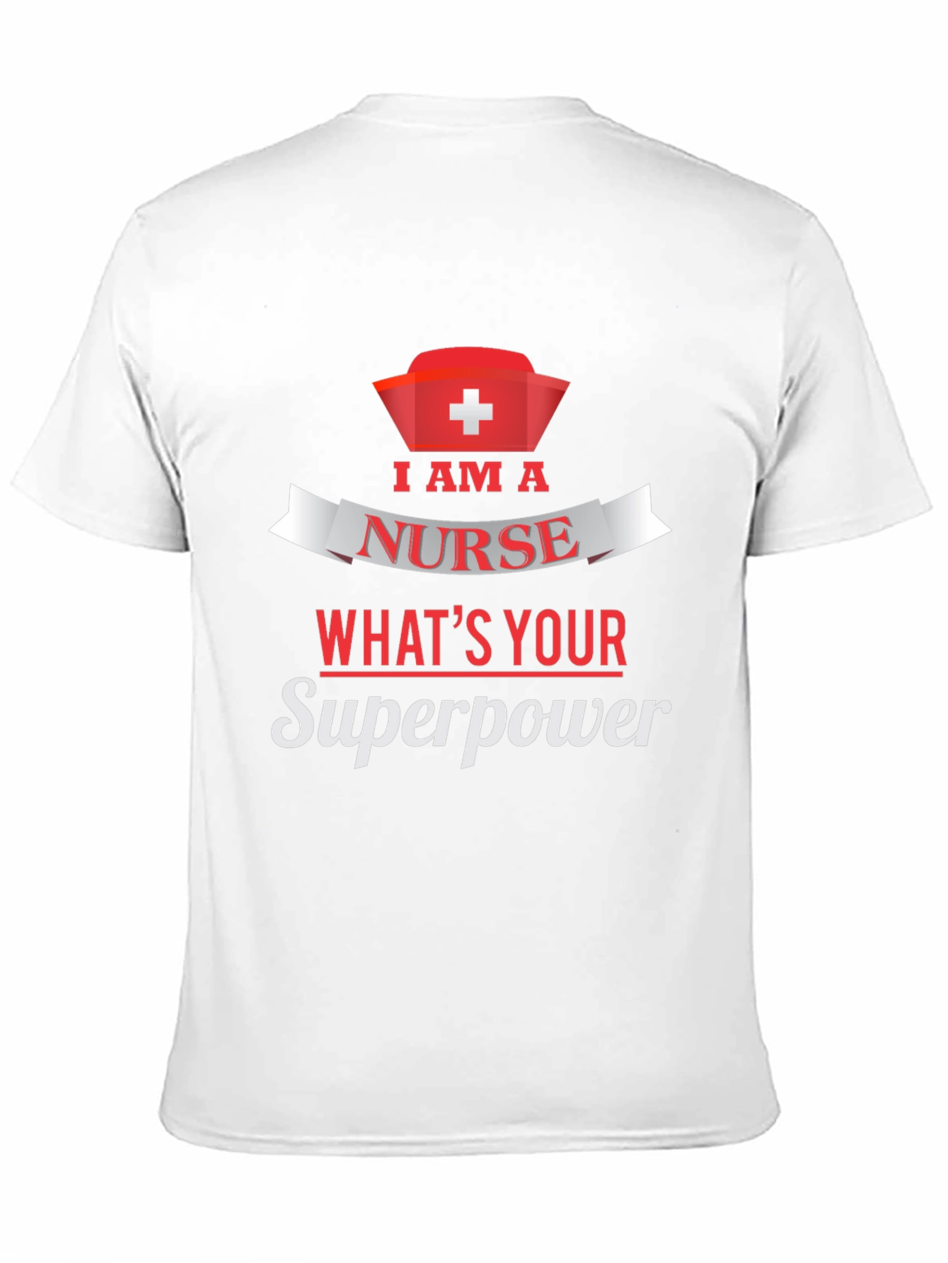 Nurse Superpower T-Shirt - Black Cotton Tee
