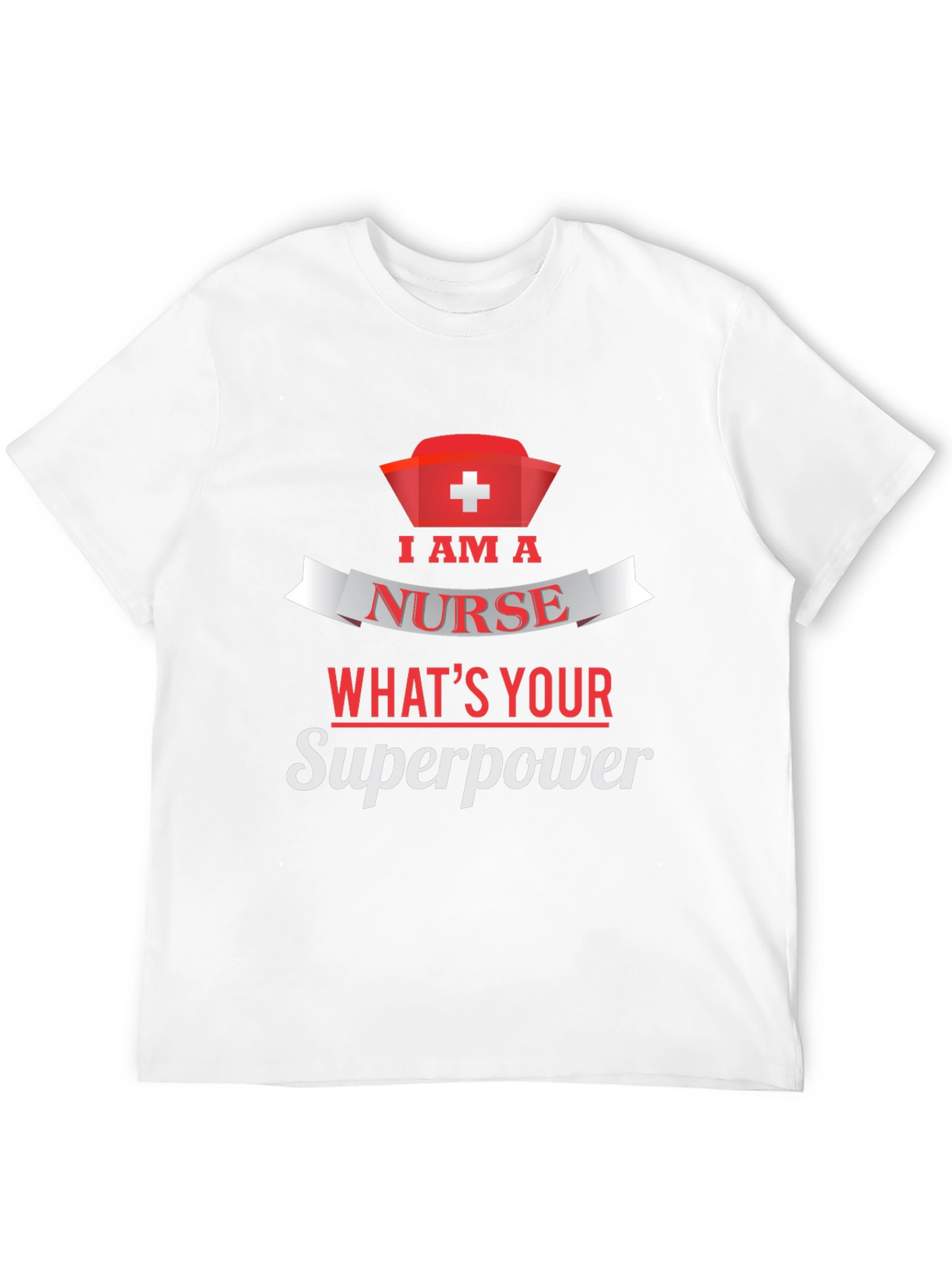 Nurse Superpower T-Shirt - Black Cotton Tee