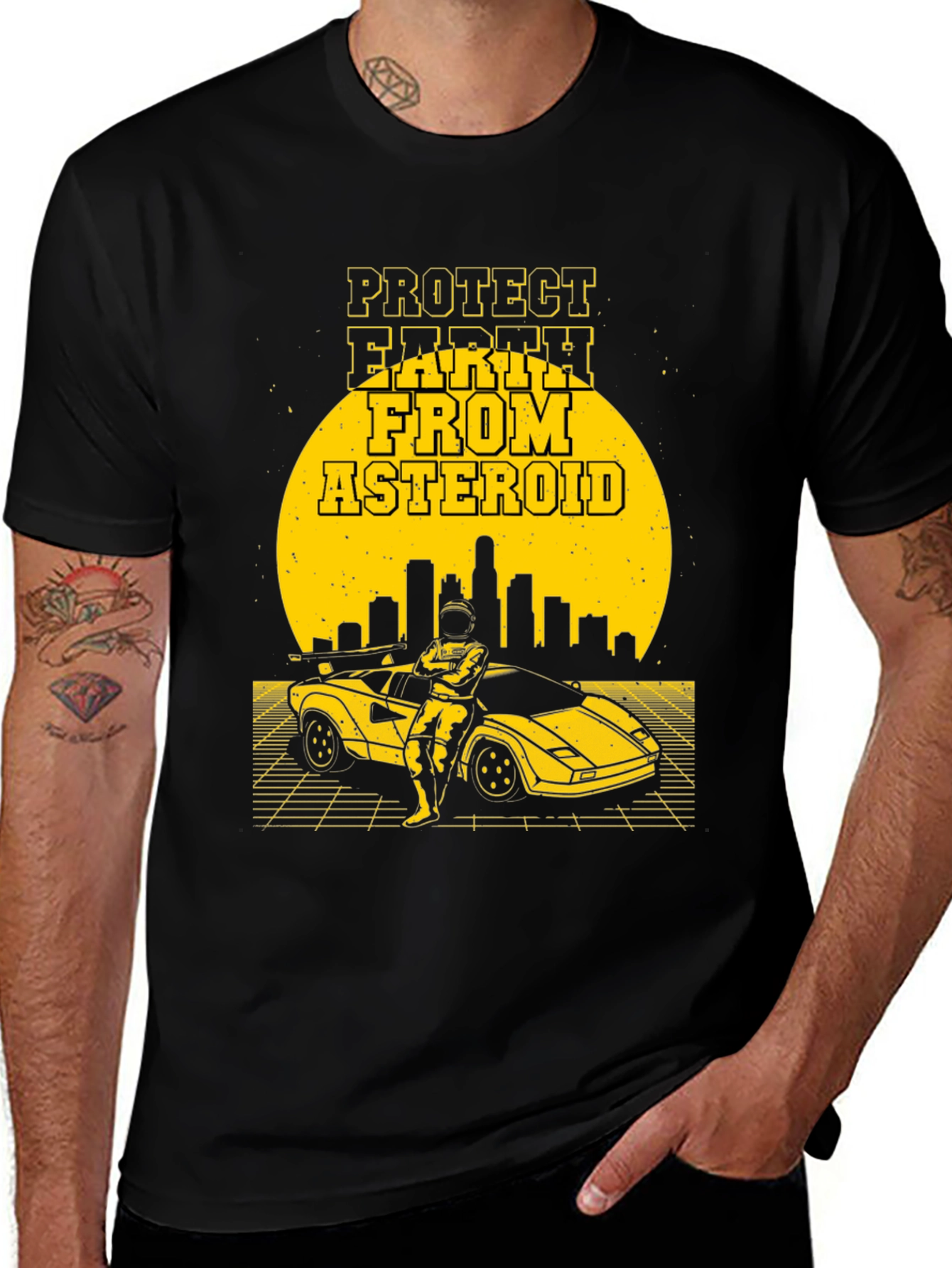 Protect Earth From Asteroid Graphic T-Shirt