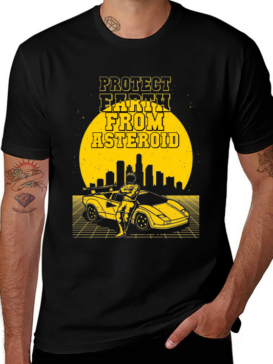 Protect Earth From Asteroid Graphic T-Shirt