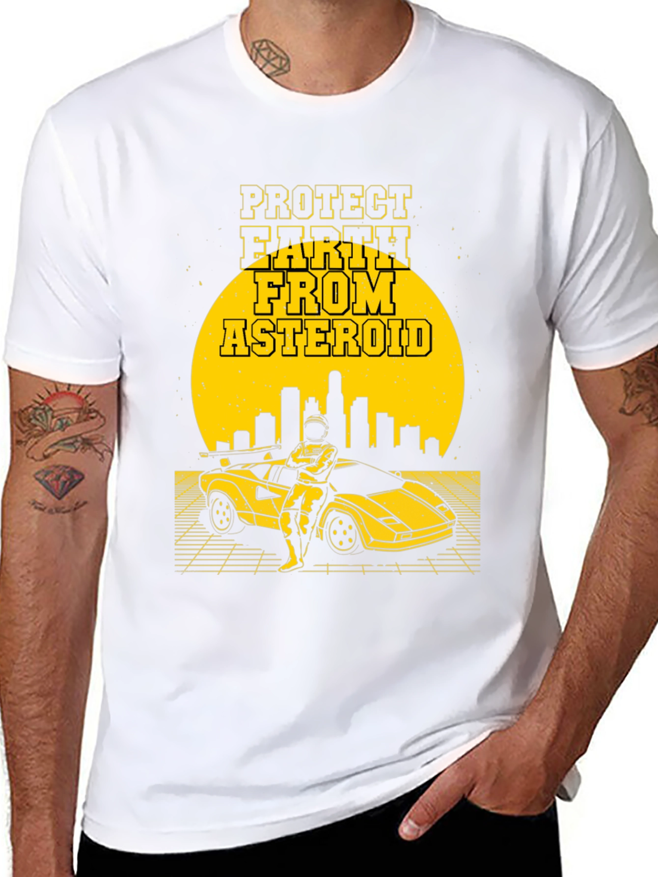 Protect Earth From Asteroid Graphic T-Shirt