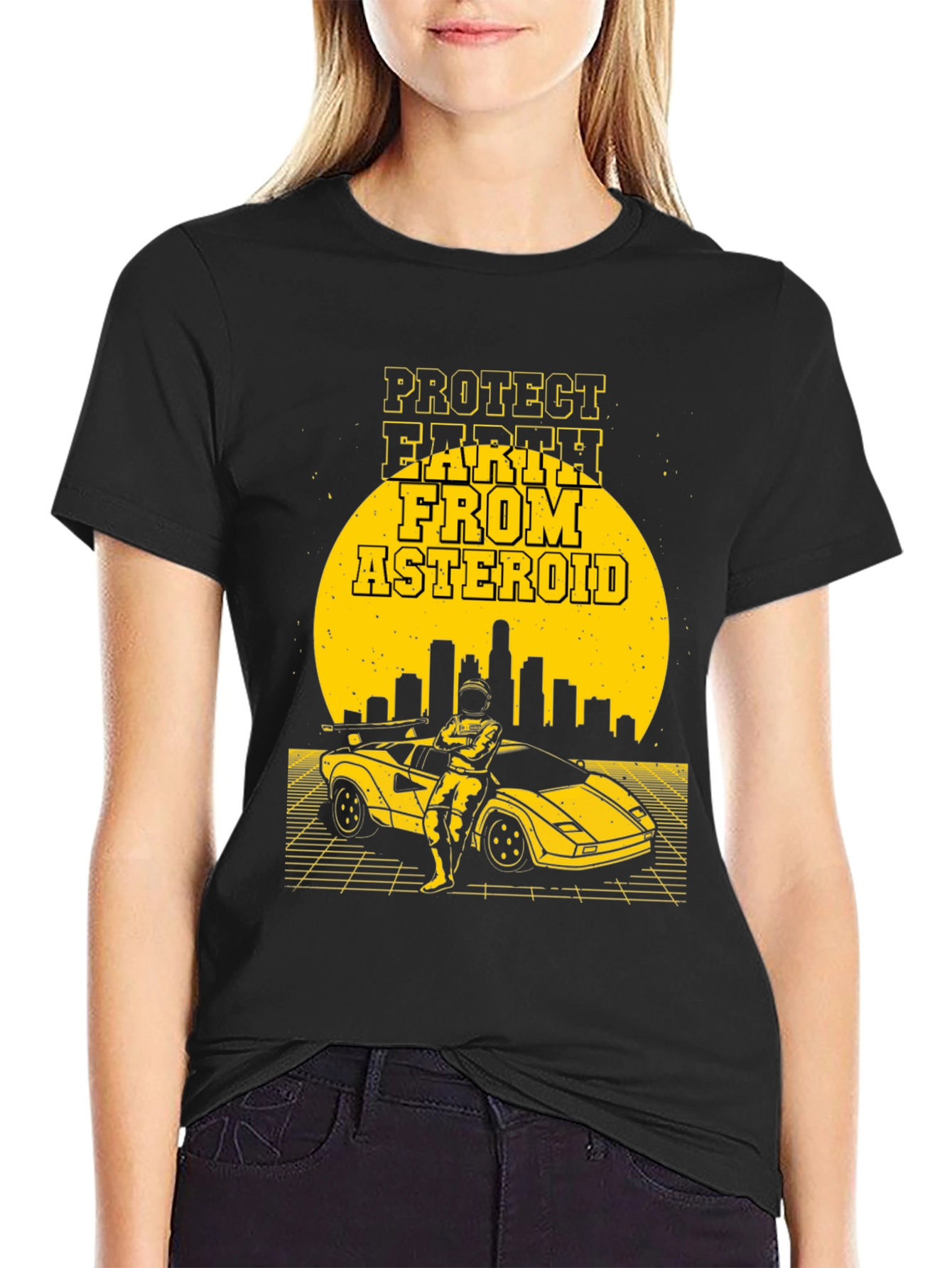 Protect Earth From Asteroid Graphic T-Shirt