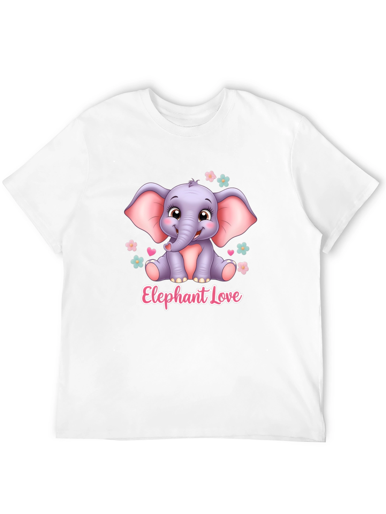 Elephant Love T-Shirt - Cute Animal Design