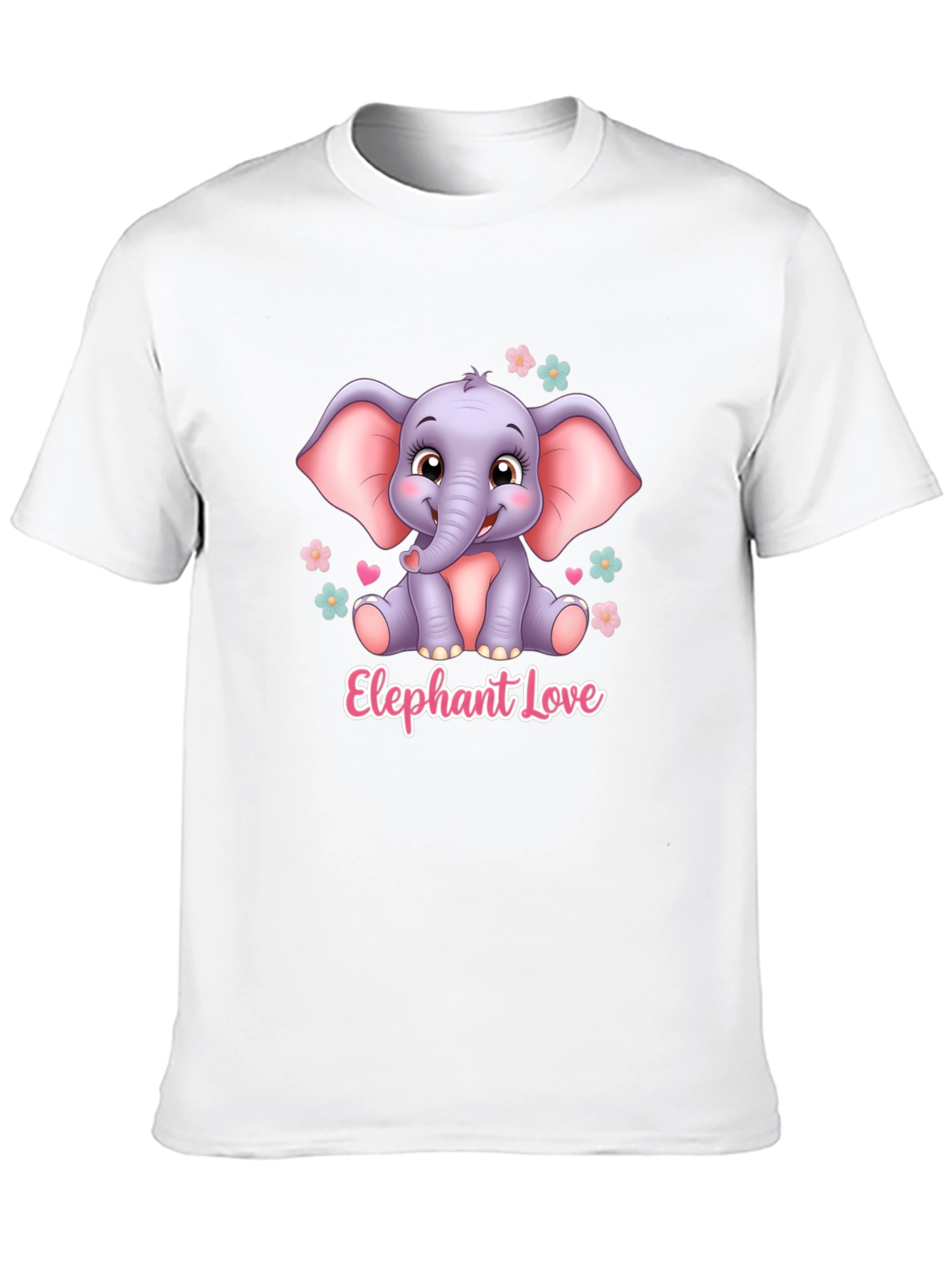 Elephant Love T-Shirt - Cute Animal Design