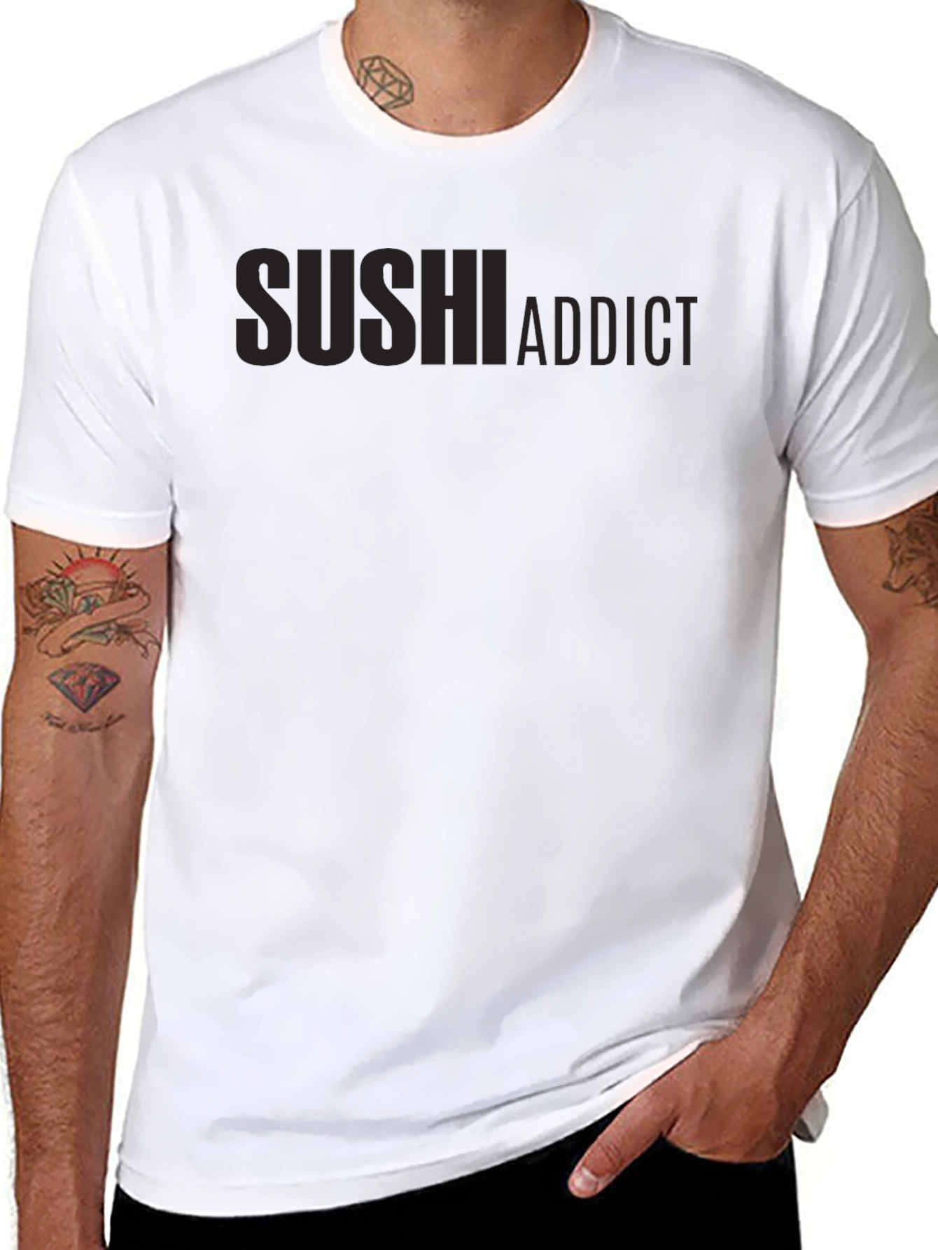 Sushi Addict Black T-Shirt