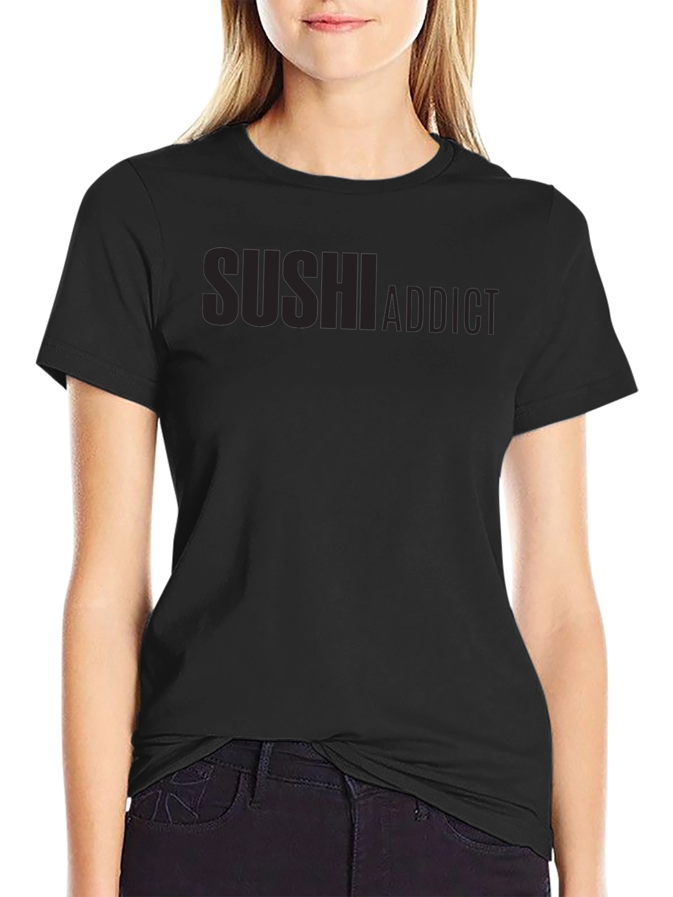 Sushi Addict Black T-Shirt