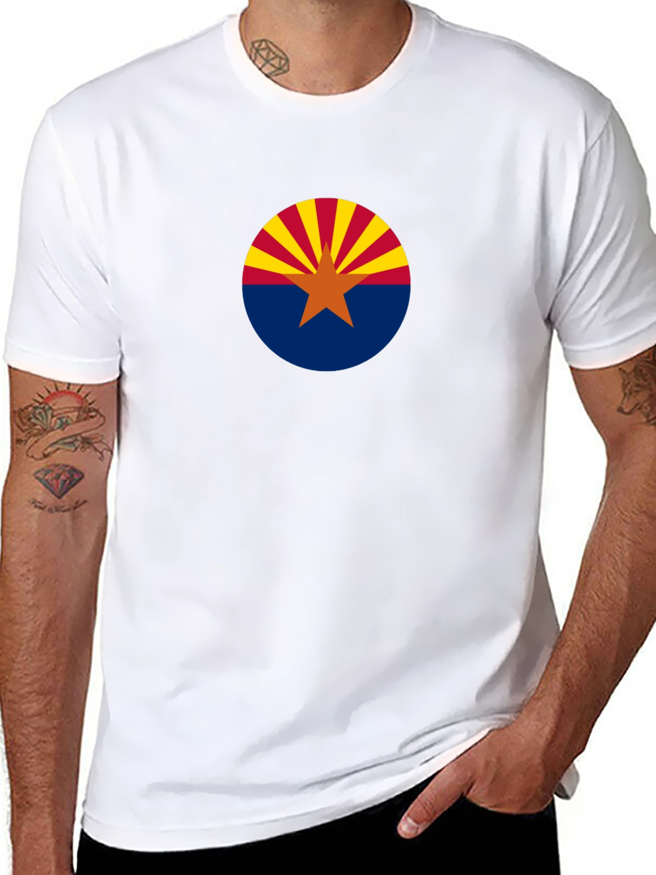 Arizona Flag Graphic Tee - Black