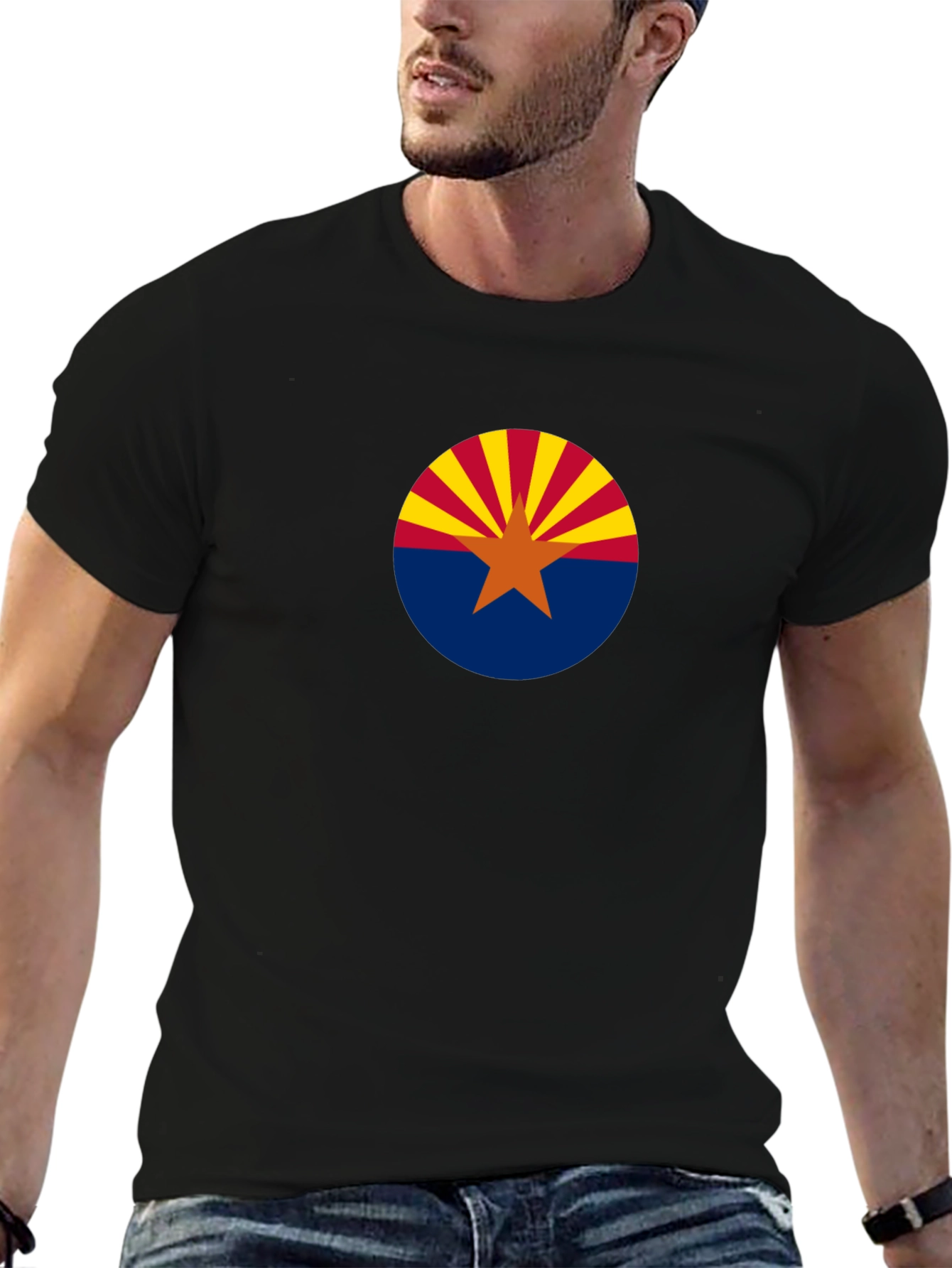 Arizona Flag Graphic Tee - Black