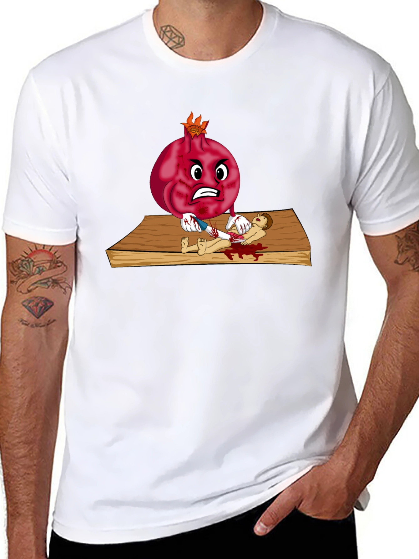 Pomegranate Cartoon T-Shirt