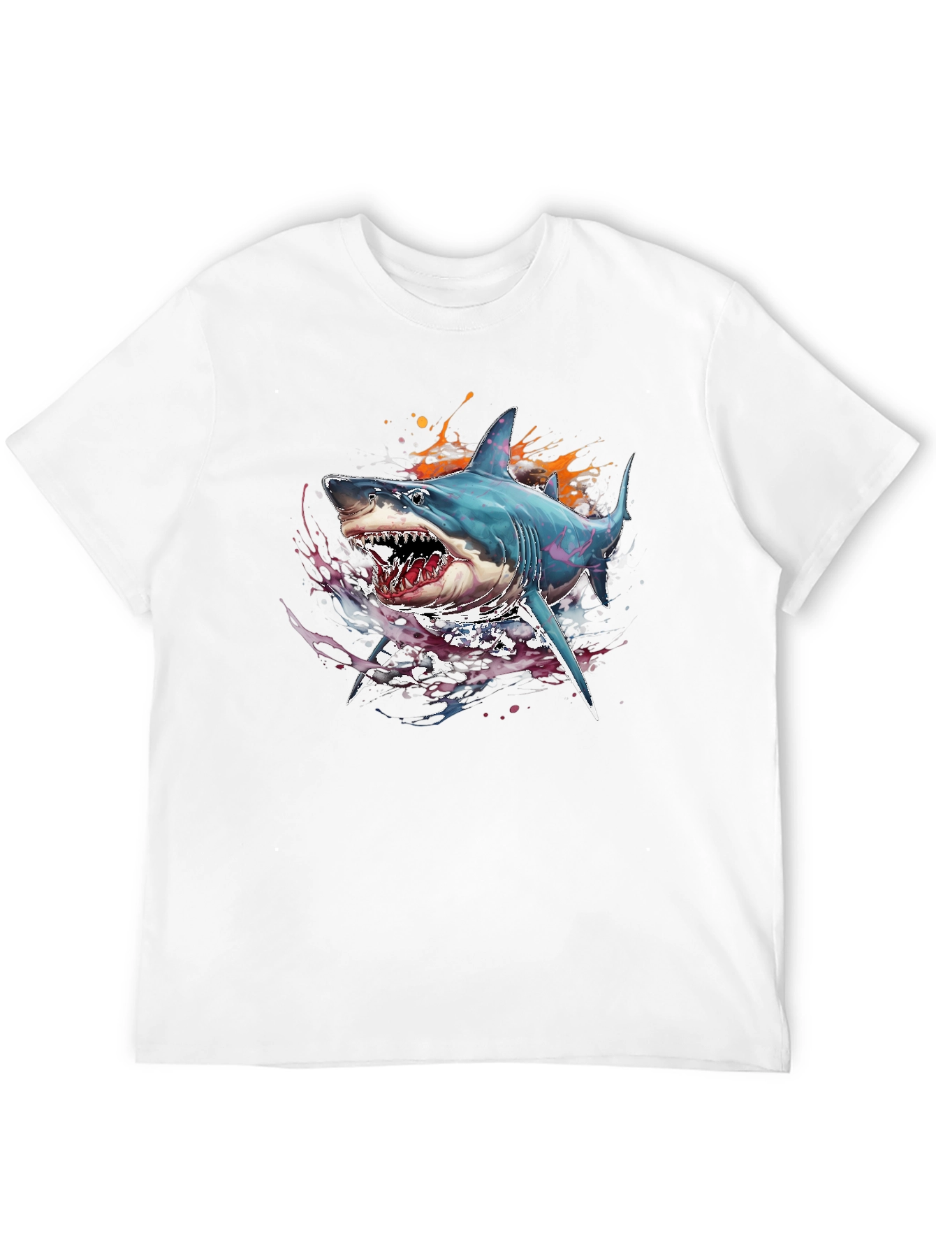Shark Graphic Print Tee