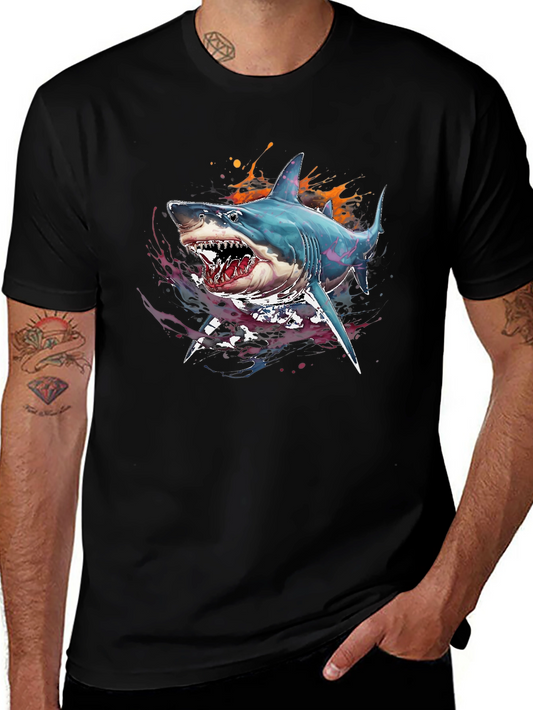 Shark Graphic Print Tee