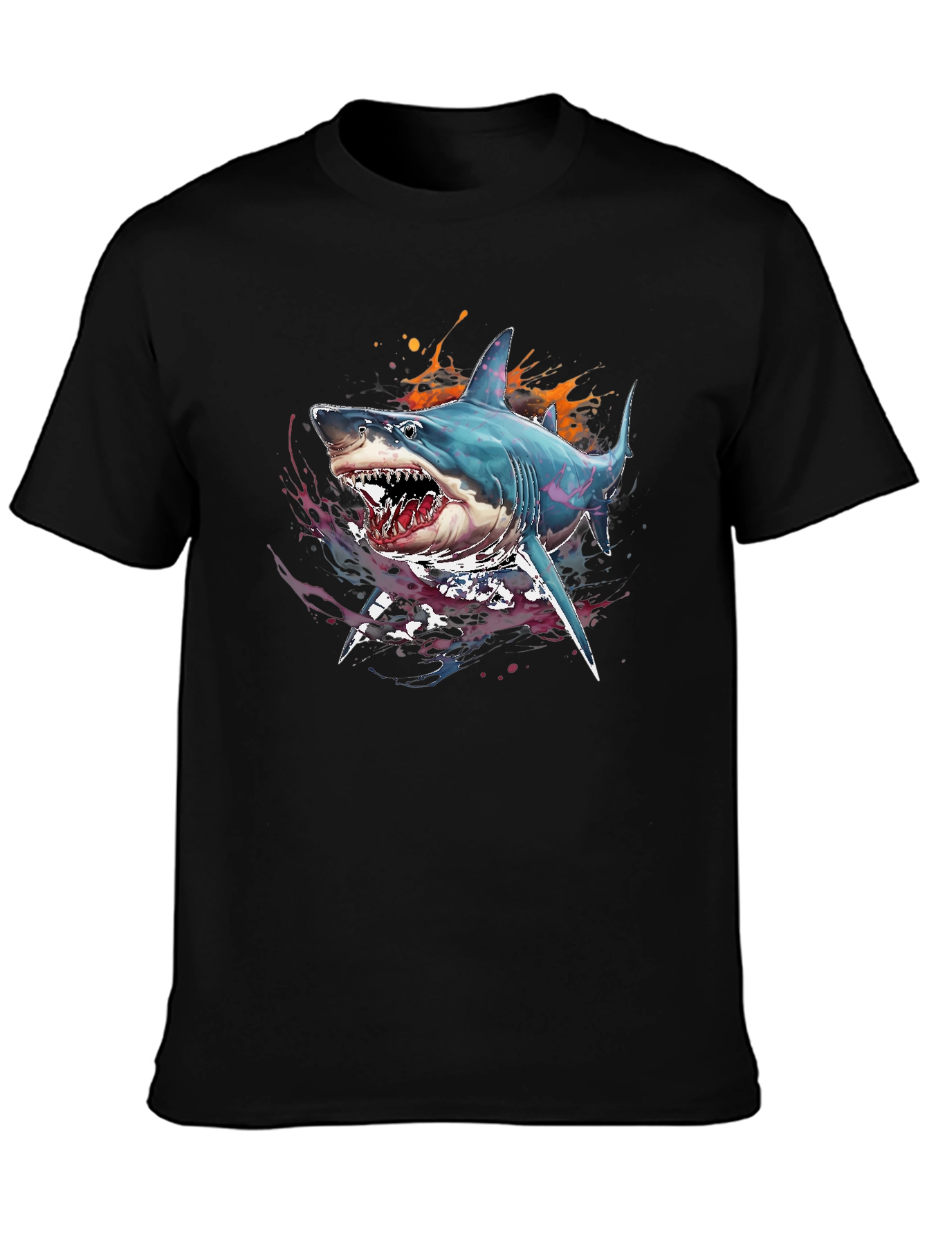 Shark Graphic Print Tee