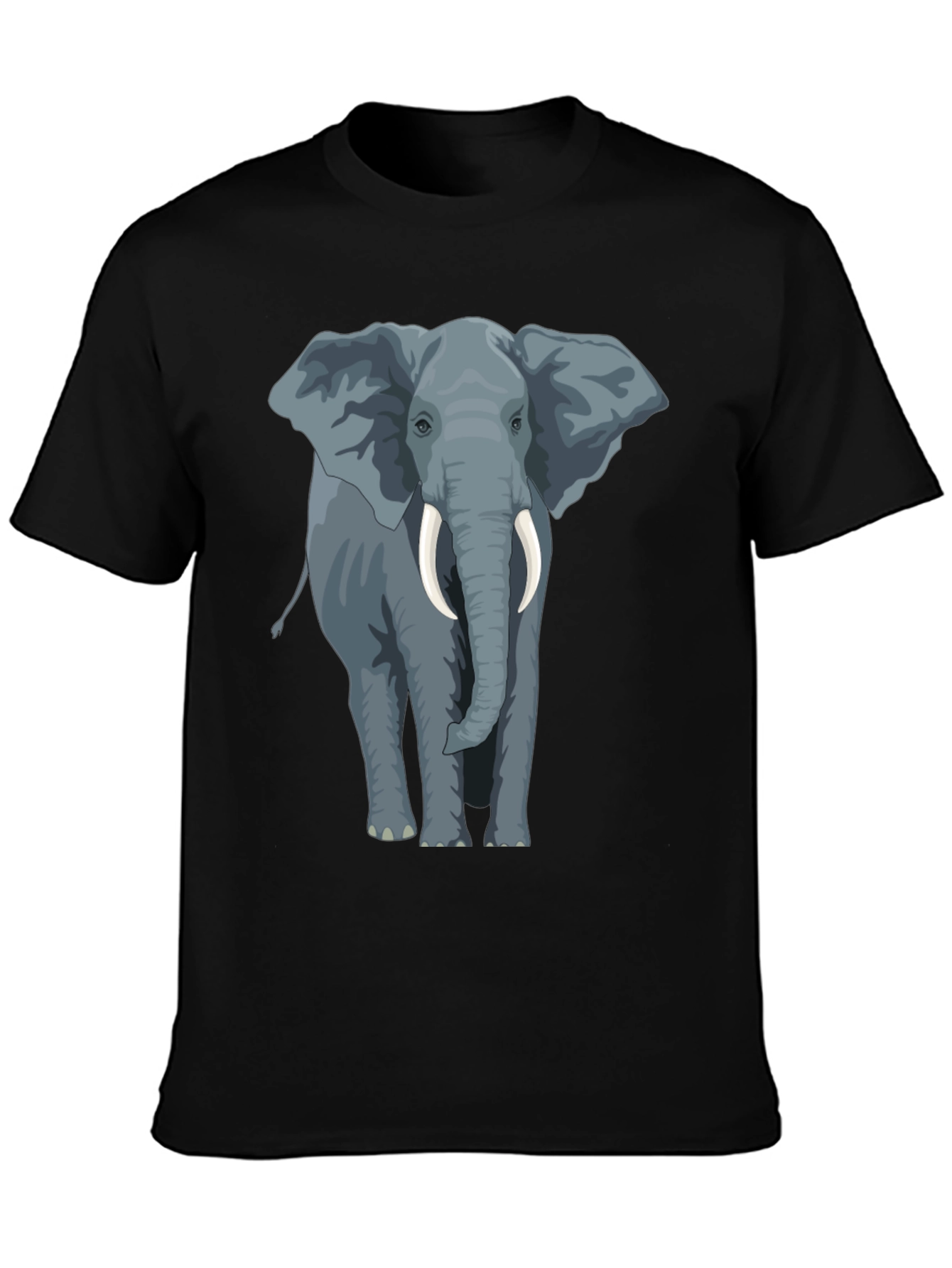 Elephant Graphic Tee - Mens Black T-Shirt