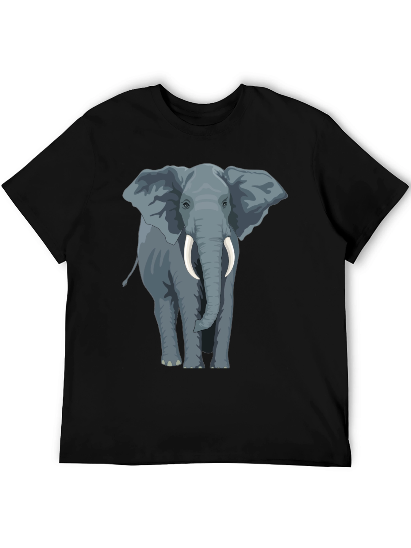 Elephant Graphic Tee - Mens Black T-Shirt