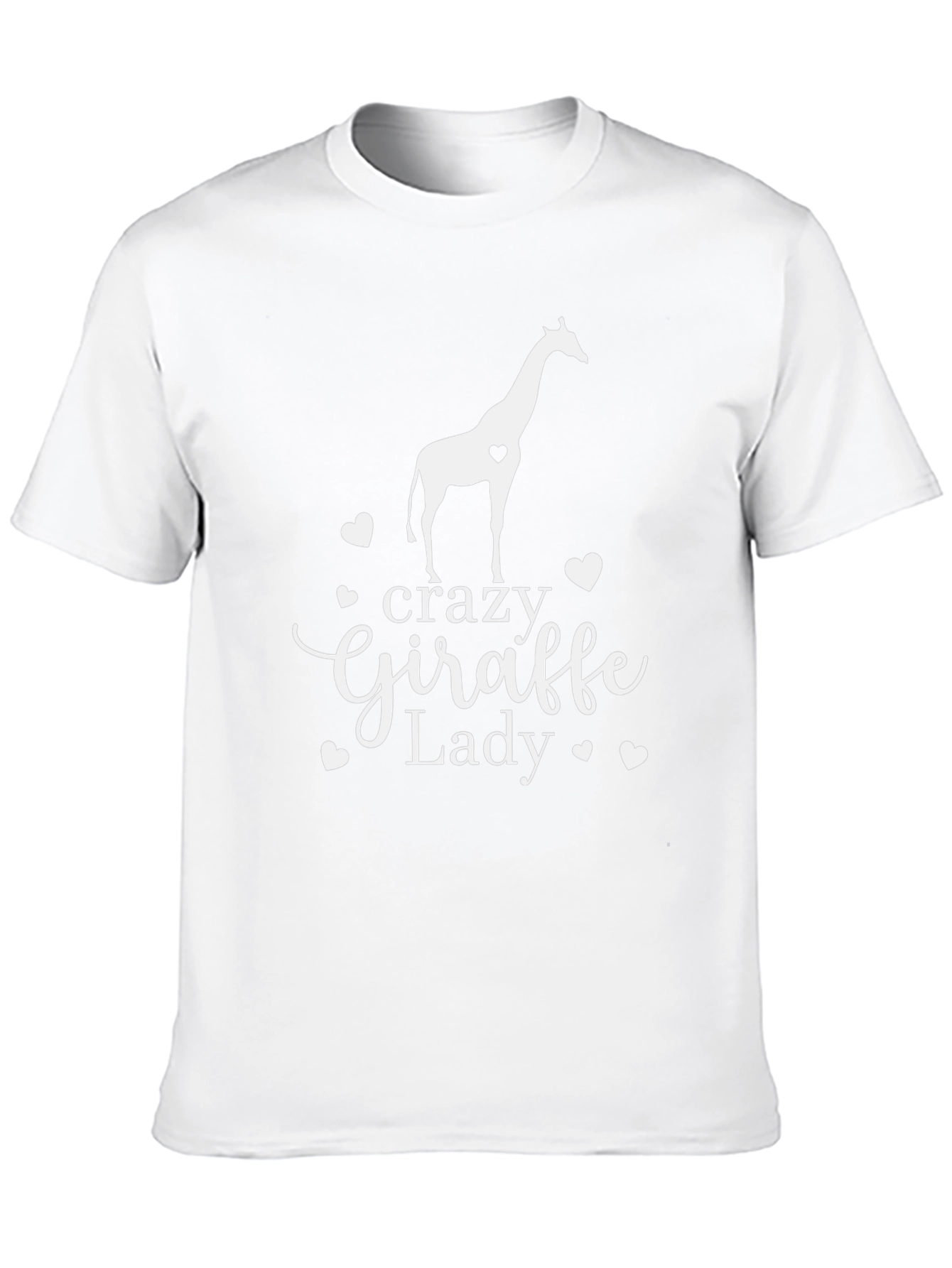 Crazy Giraffe Lady T-Shirt - Womens Animal Lover Tee