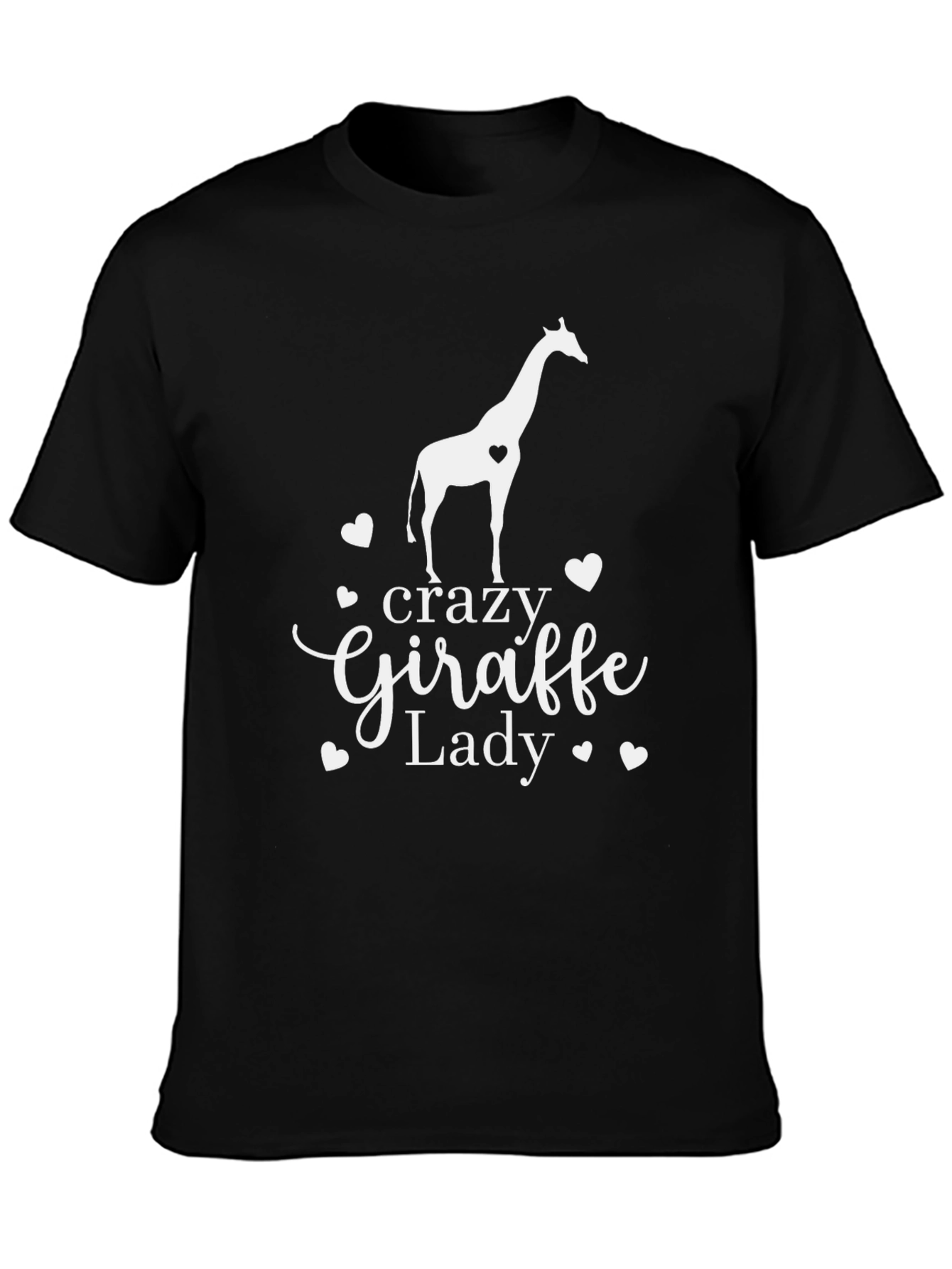Crazy Giraffe Lady T-Shirt - Womens Animal Lover Tee