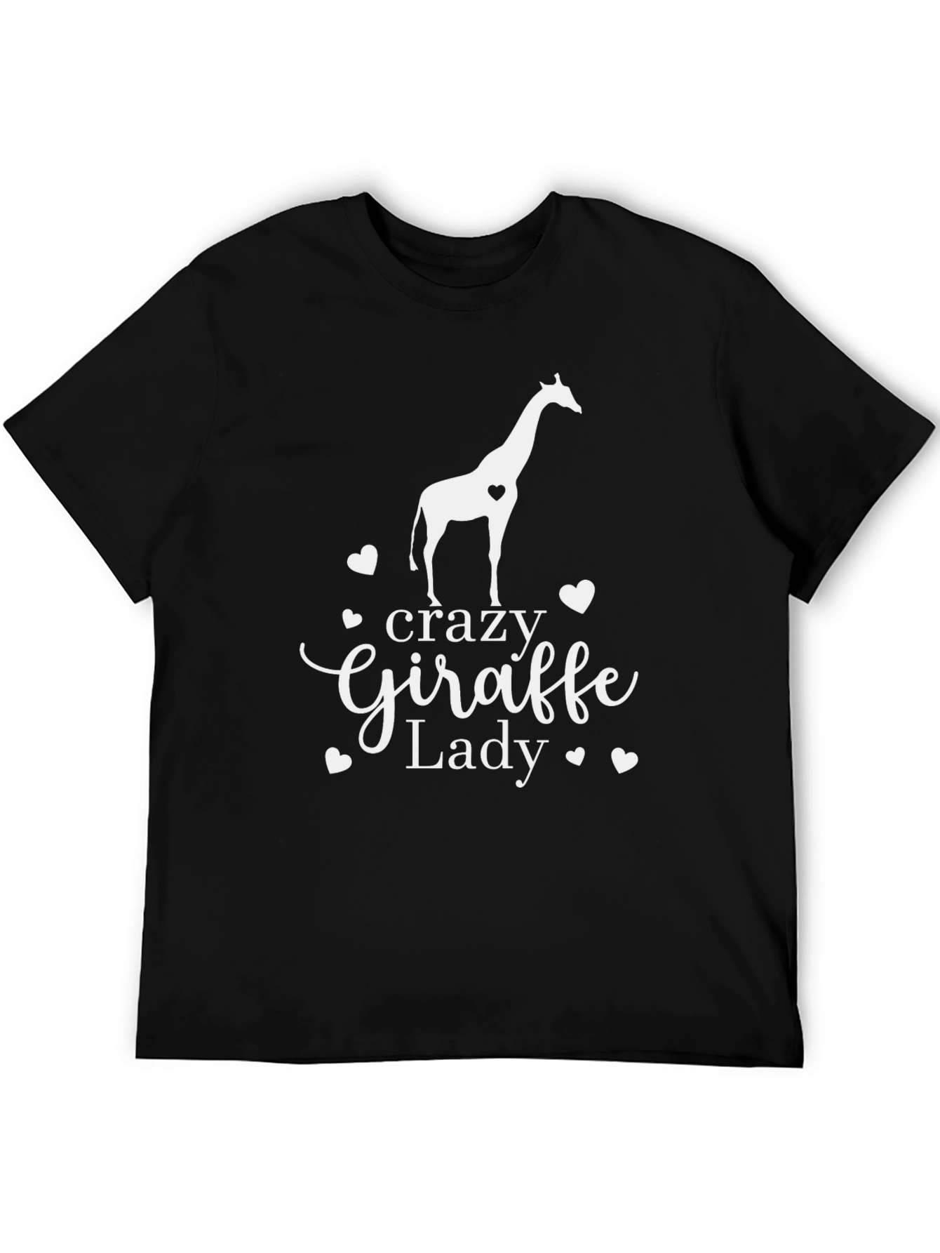 Crazy Giraffe Lady T-Shirt - Womens Animal Lover Tee