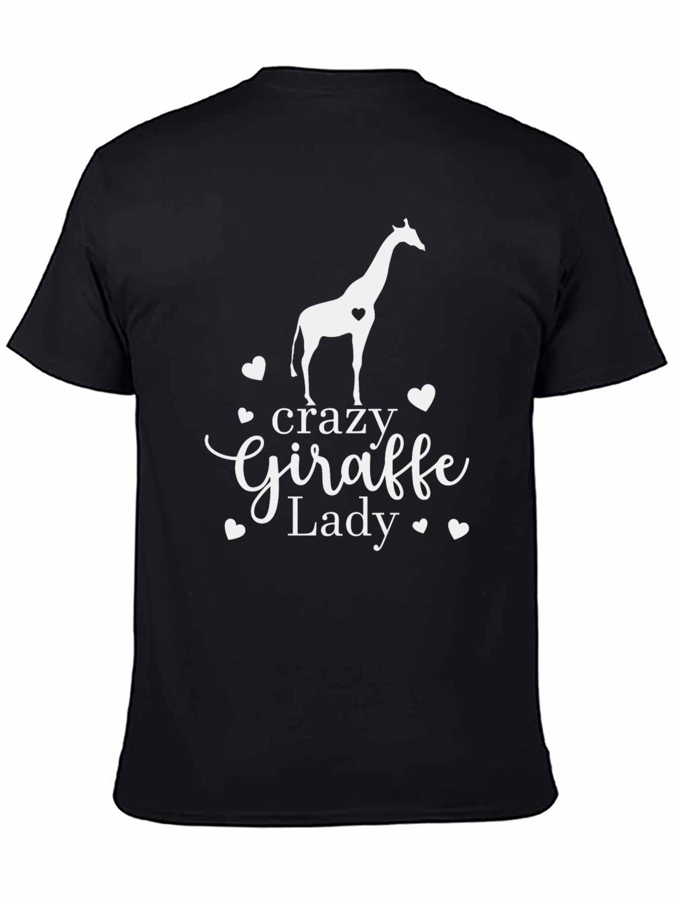 Crazy Giraffe Lady T-Shirt - Womens Animal Lover Tee