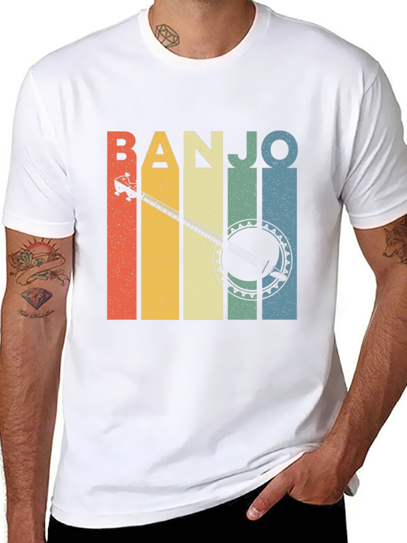 Retro Banjo Music Lover T-Shirt