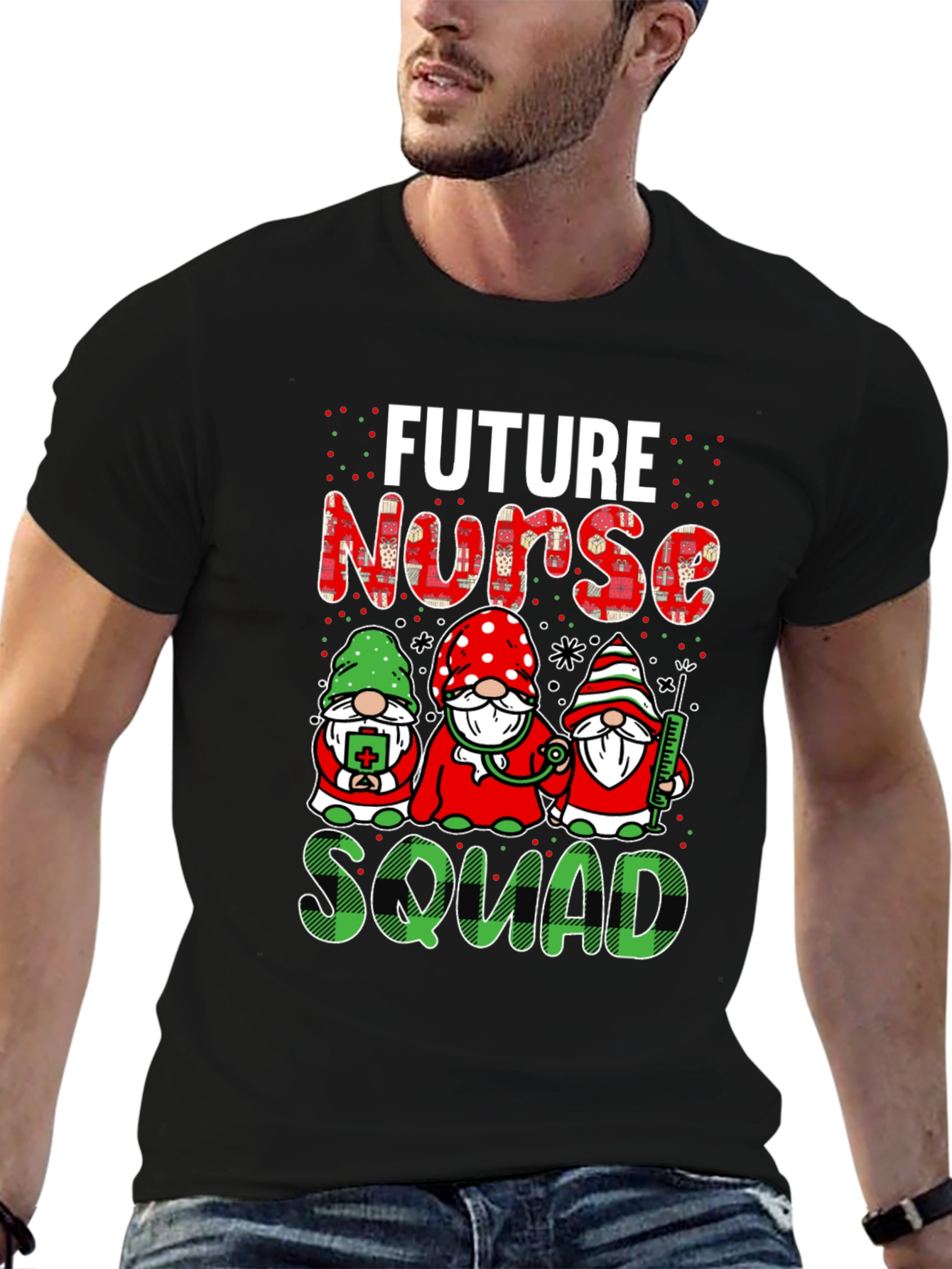 Future Nurse Squad T-Shirt Cute Gnomes Design