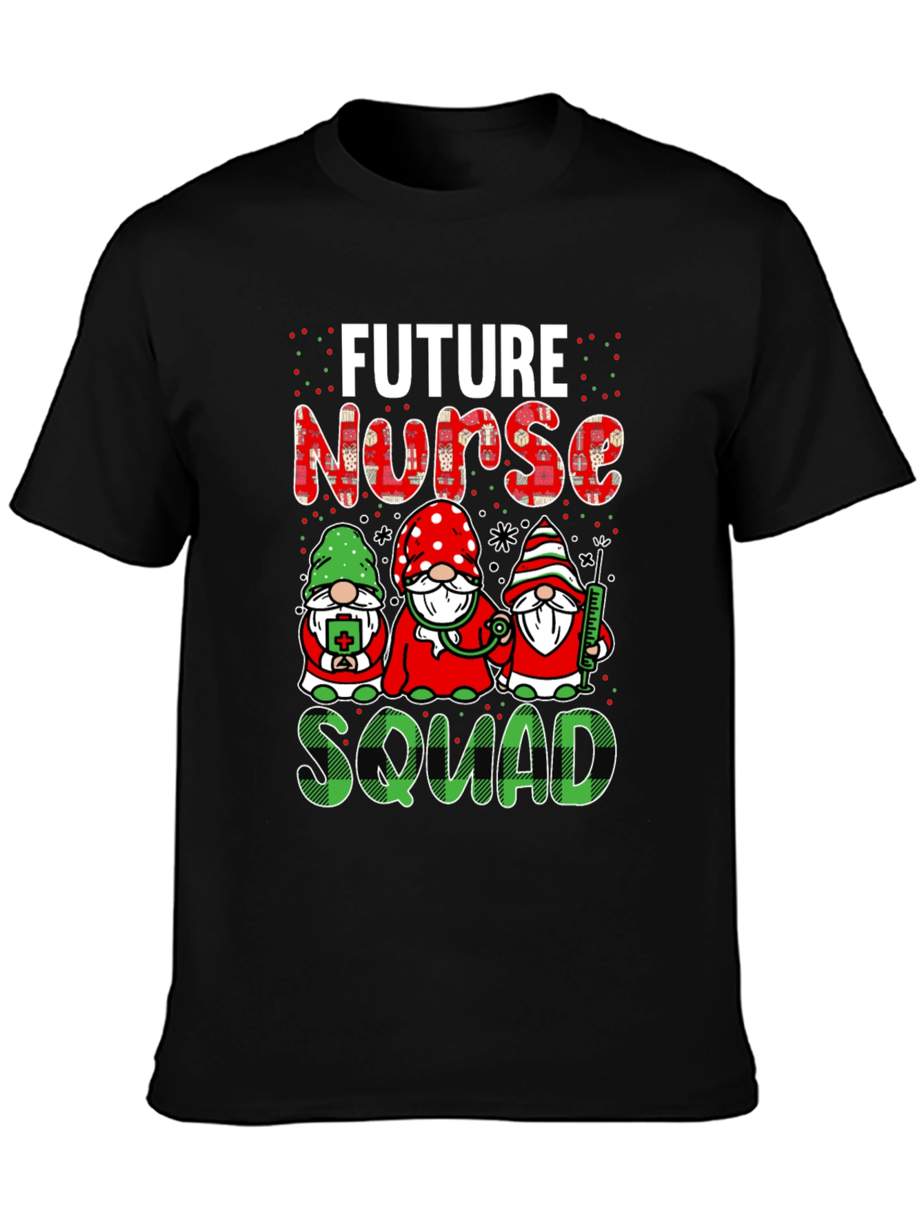 Future Nurse Squad T-Shirt Cute Gnomes Design