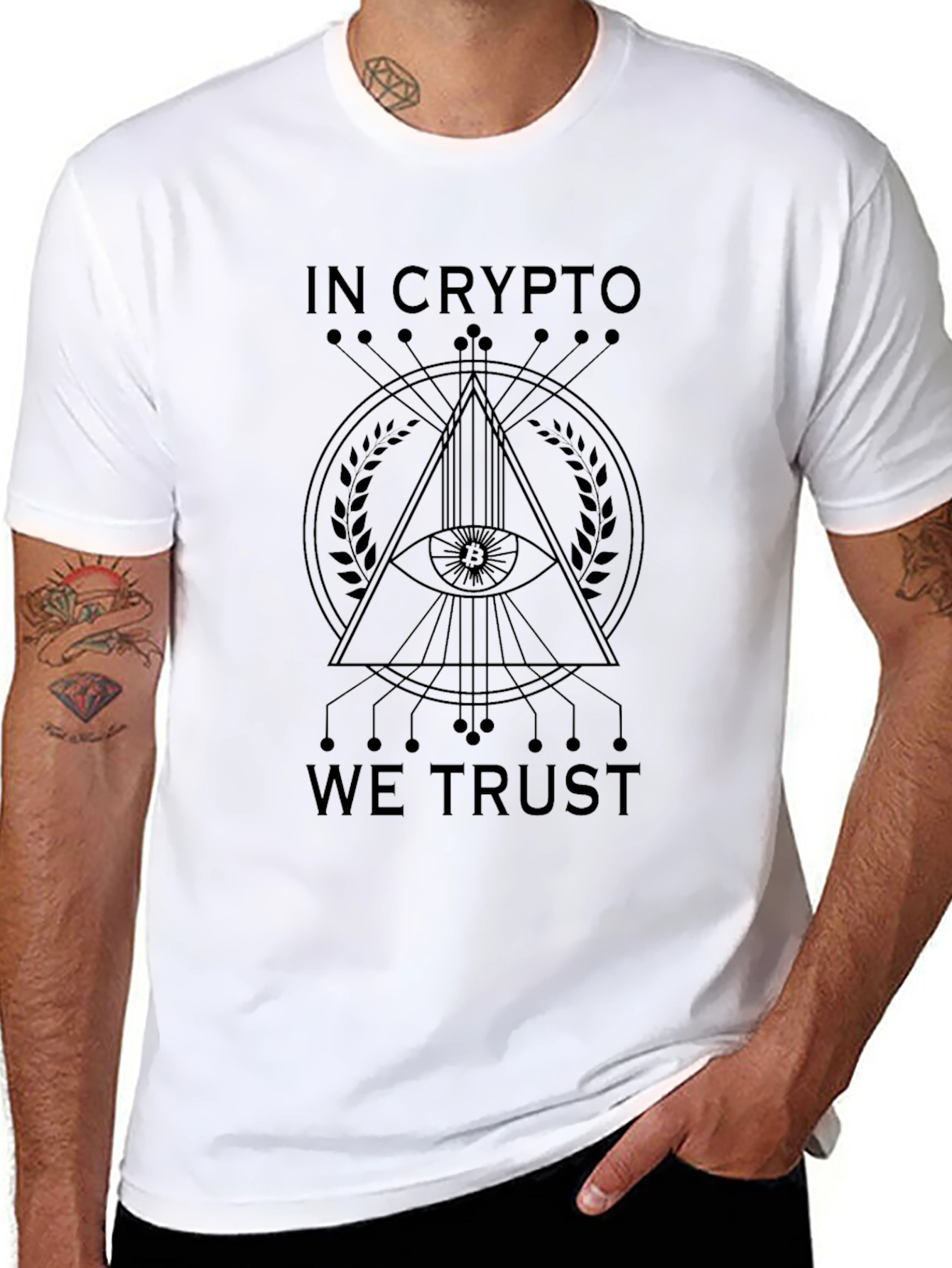 In Crypto We Trust Graphic Tee - Black
